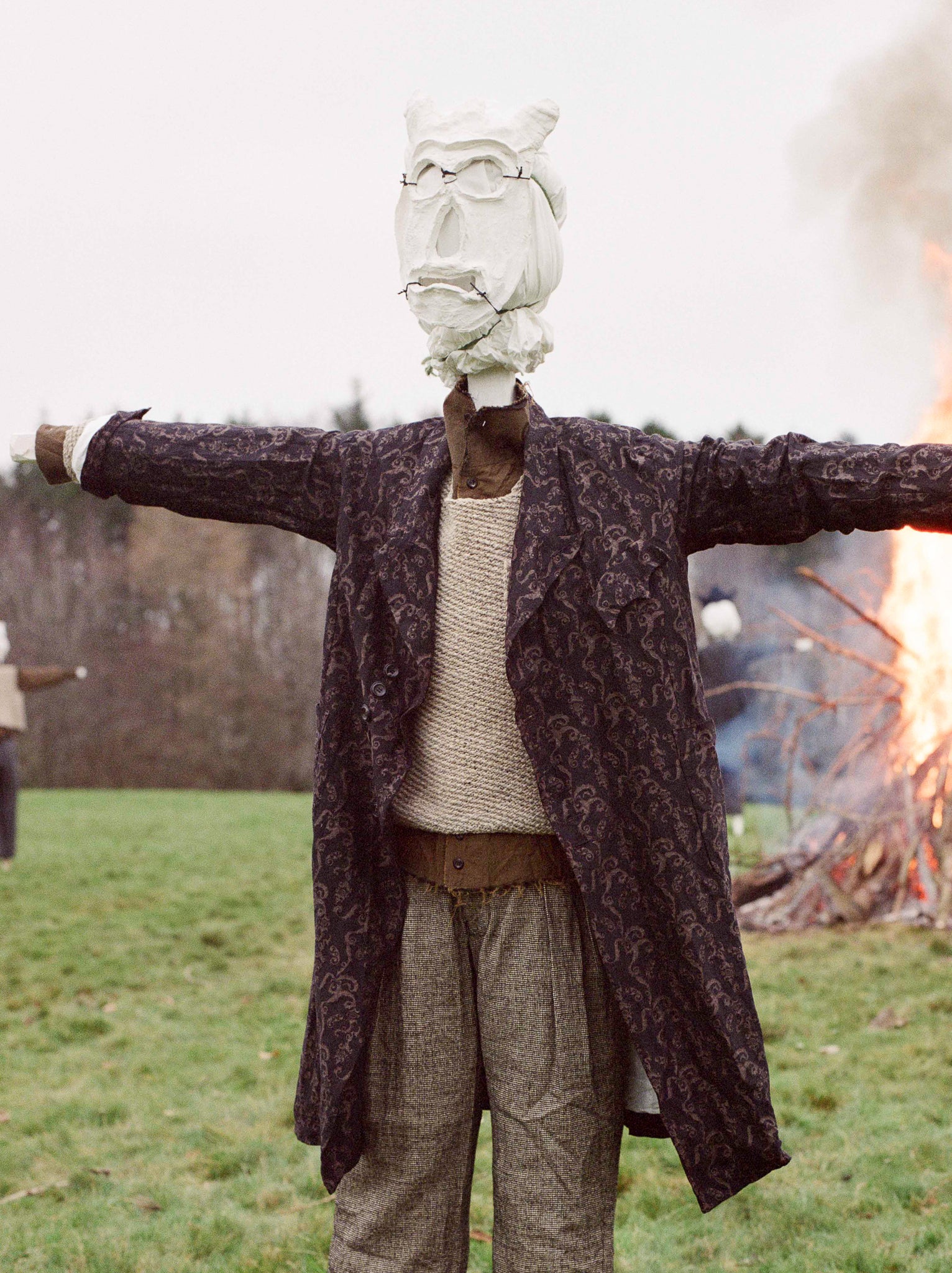 John Alexander Skelton Round Neck Pullover in Oatmeal Tweed - JOHN ALEXANDER SKELTON at Worthwhile - shop SWEATER