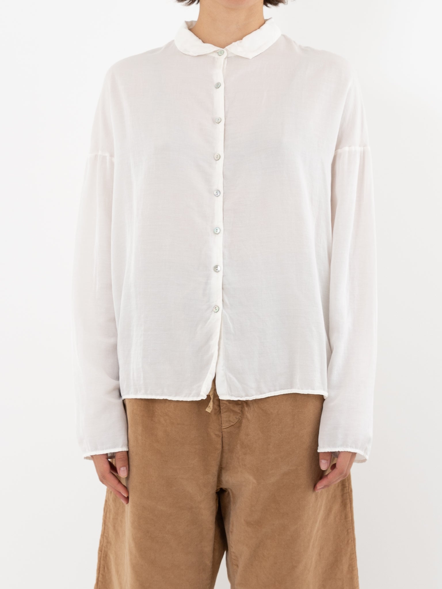 Album di Famglia Oversized 2024 White Pockets Shirt Dress Women's Size S