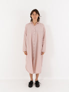 Album Di Famiglia Long Shirt Dress, Petal Pink - Worthwhile, Inc.