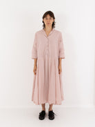 Album Di Famiglia Collar Dress, Petal Pink - Worthwhile, Inc.