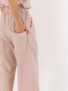 Album Di Famiglia Wide & Short Trouser, Petal Pink - Worthwhile, Inc.