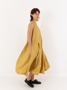 Album Di Famiglia Sleeveless Dress, Sun Yellow - Worthwhile, Inc.