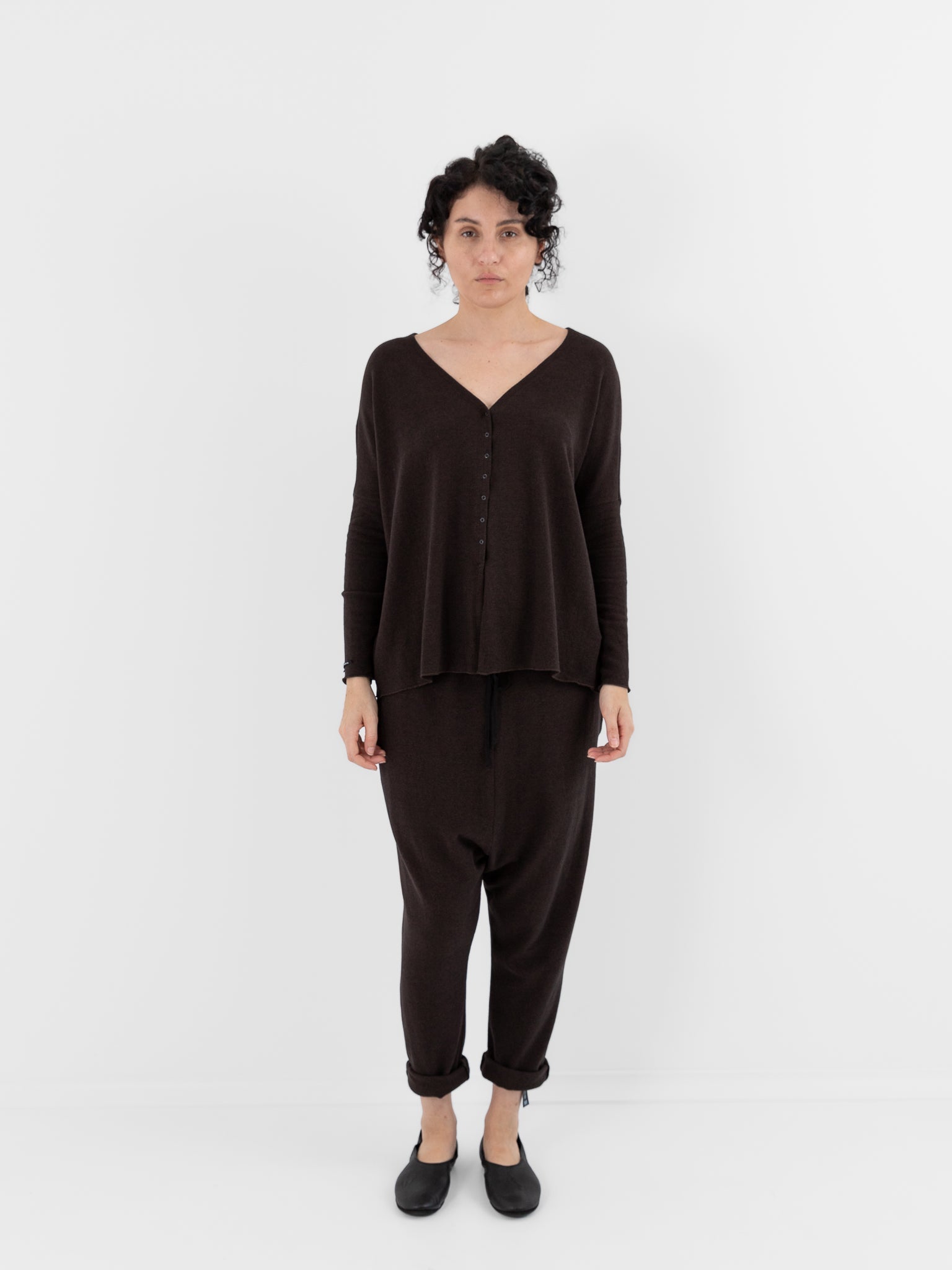 Album di Famiglia Cardigan JP in Brown - ALBUM DI FAMIGLIA at Worthwhile - shop CARDIGAN