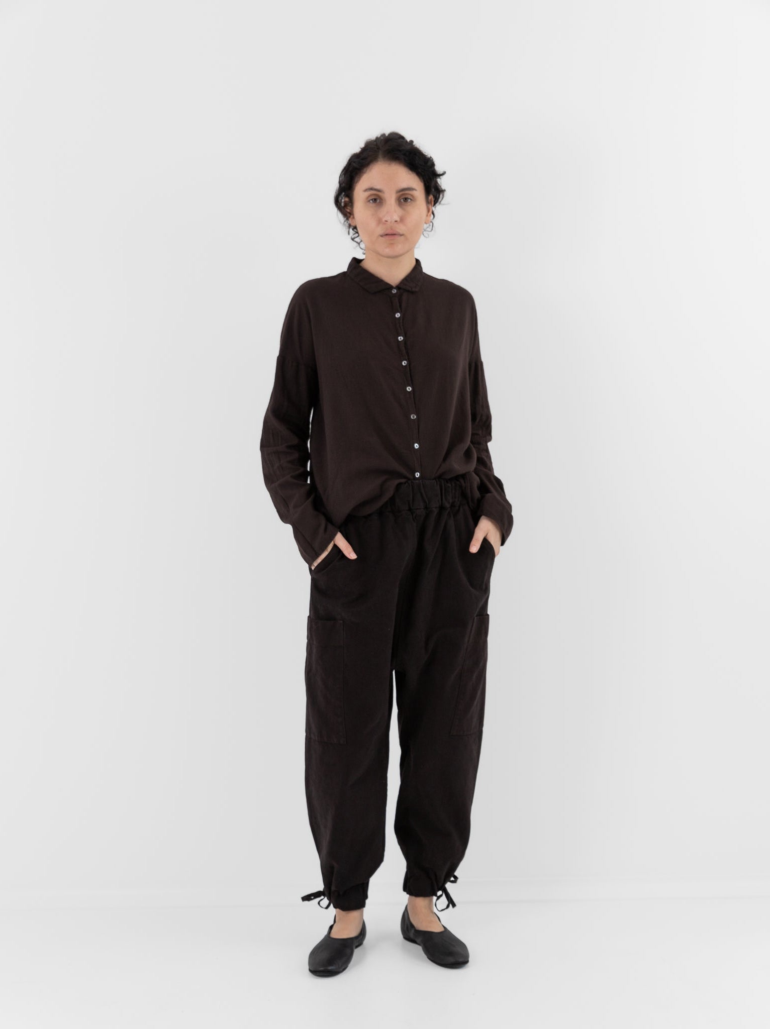 Album di Famiglia Cargo Trousers WCC in Brown - ALBUM DI FAMIGLIA at Worthwhile - shop PANT
