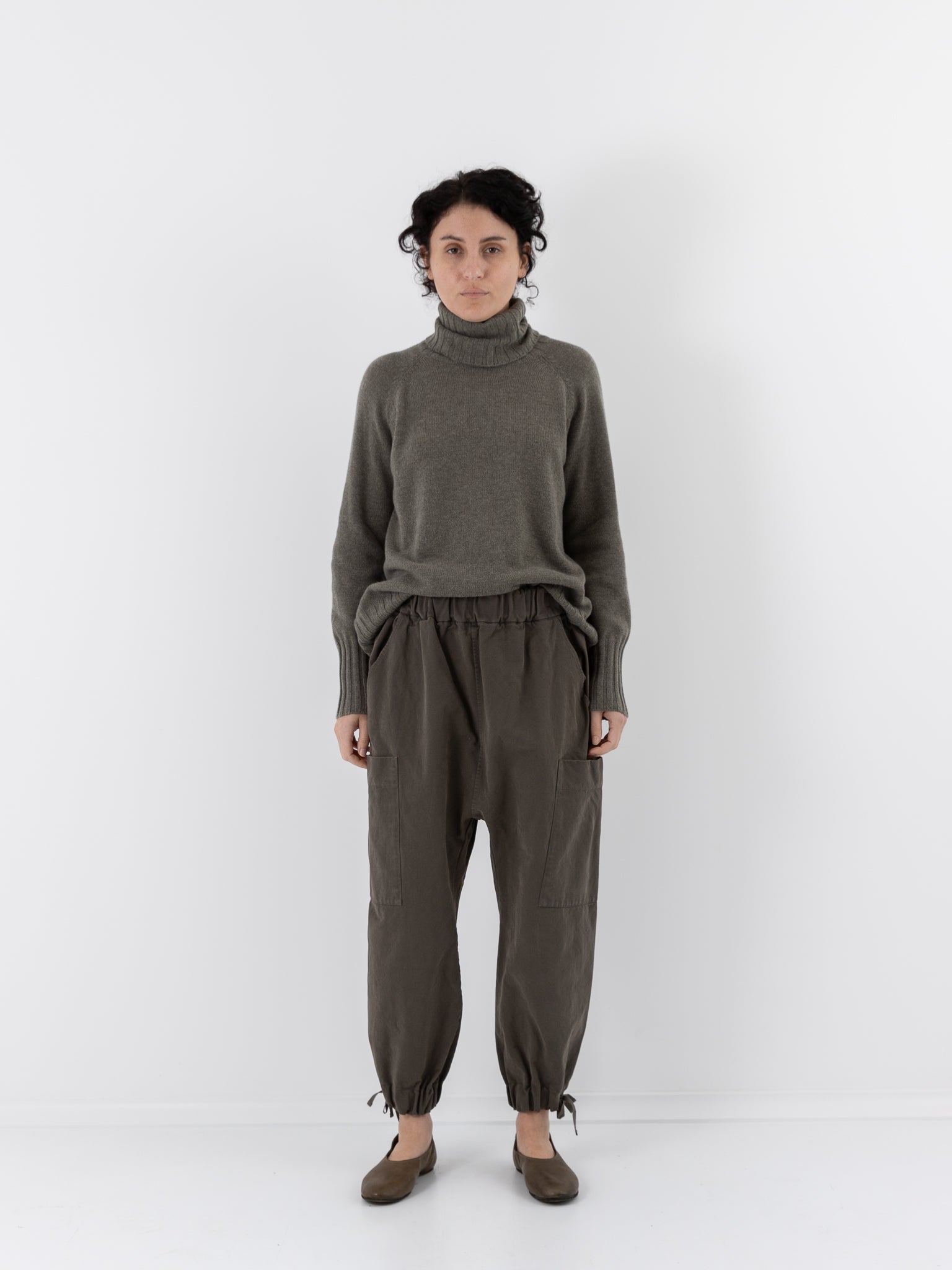 Album di Famiglia Cargo Trousers WCC in Taupe - ALBUM DI FAMIGLIA at Worthwhile - shop PANT