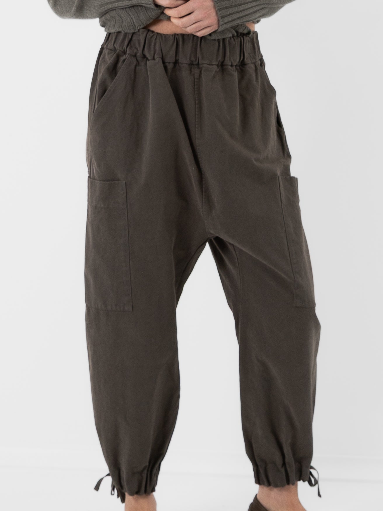 Album di Famiglia Cargo Trousers WCC in Taupe - ALBUM DI FAMIGLIA at Worthwhile - shop PANT