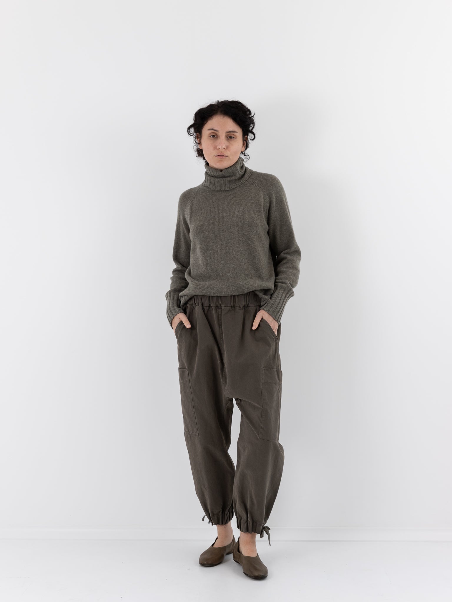 Album di Famiglia Cargo Trousers WCC in Taupe - ALBUM DI FAMIGLIA at Worthwhile - shop PANT