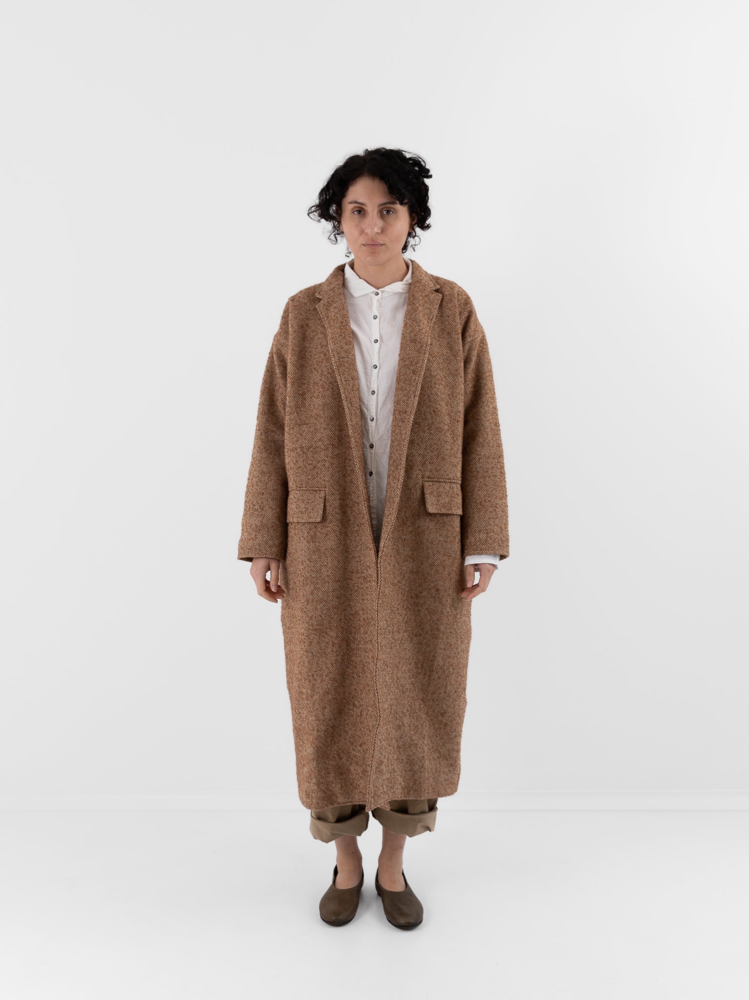 Album di Famiglia Egg Coat PW in Honey - ALBUM DI FAMIGLIA at Worthwhile - shop COAT