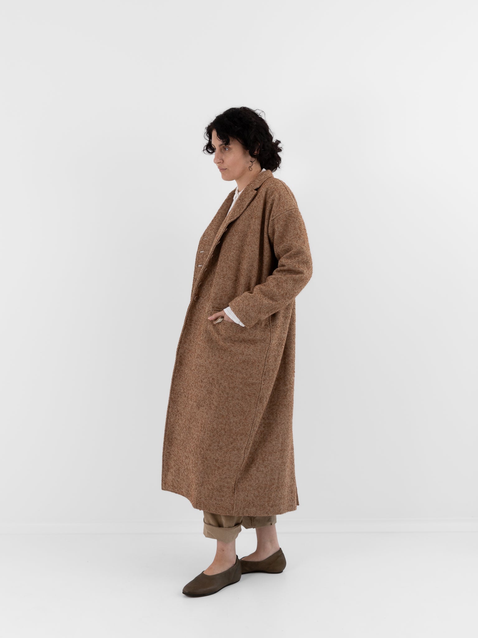 Album di Famiglia Egg Coat PW in Honey - ALBUM DI FAMIGLIA at Worthwhile - shop COAT