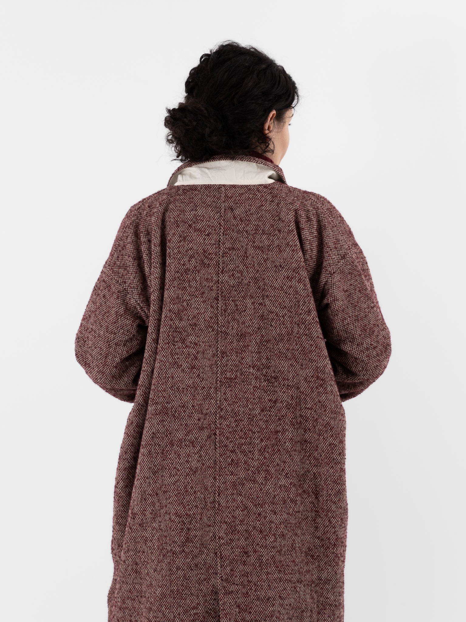 Album di Famiglia Egg Coat PW in Wine - ALBUM DI FAMIGLIA at Worthwhile - shop COAT