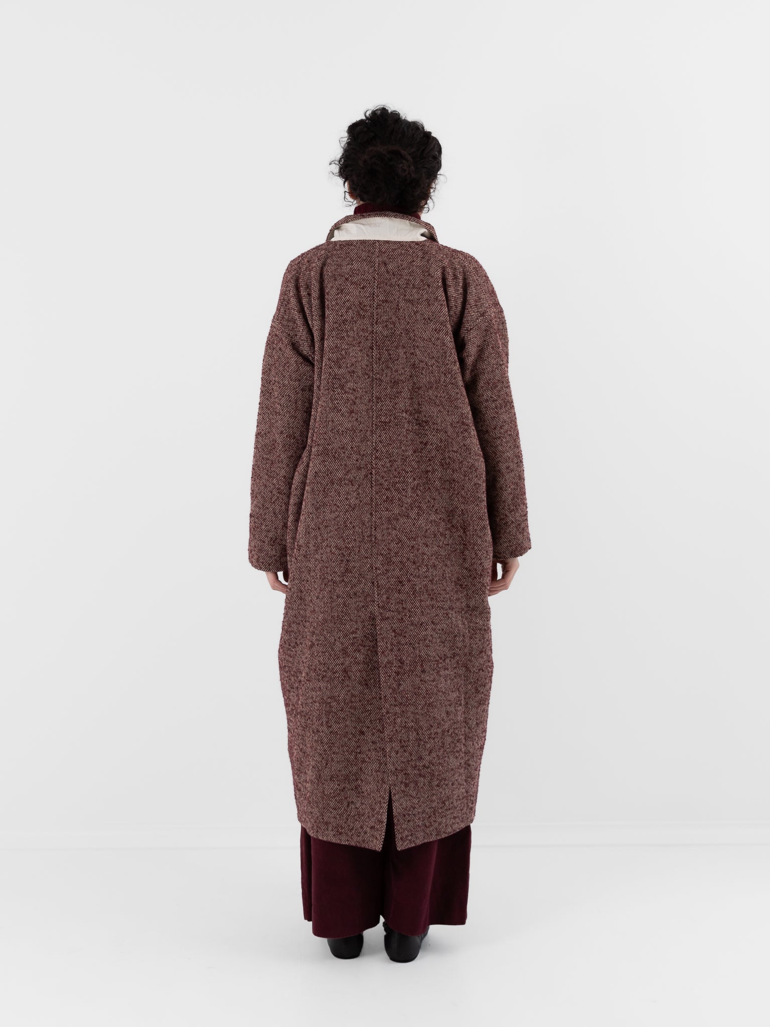 Album di Famiglia Egg Coat PW in Wine - ALBUM DI FAMIGLIA at Worthwhile - shop COAT