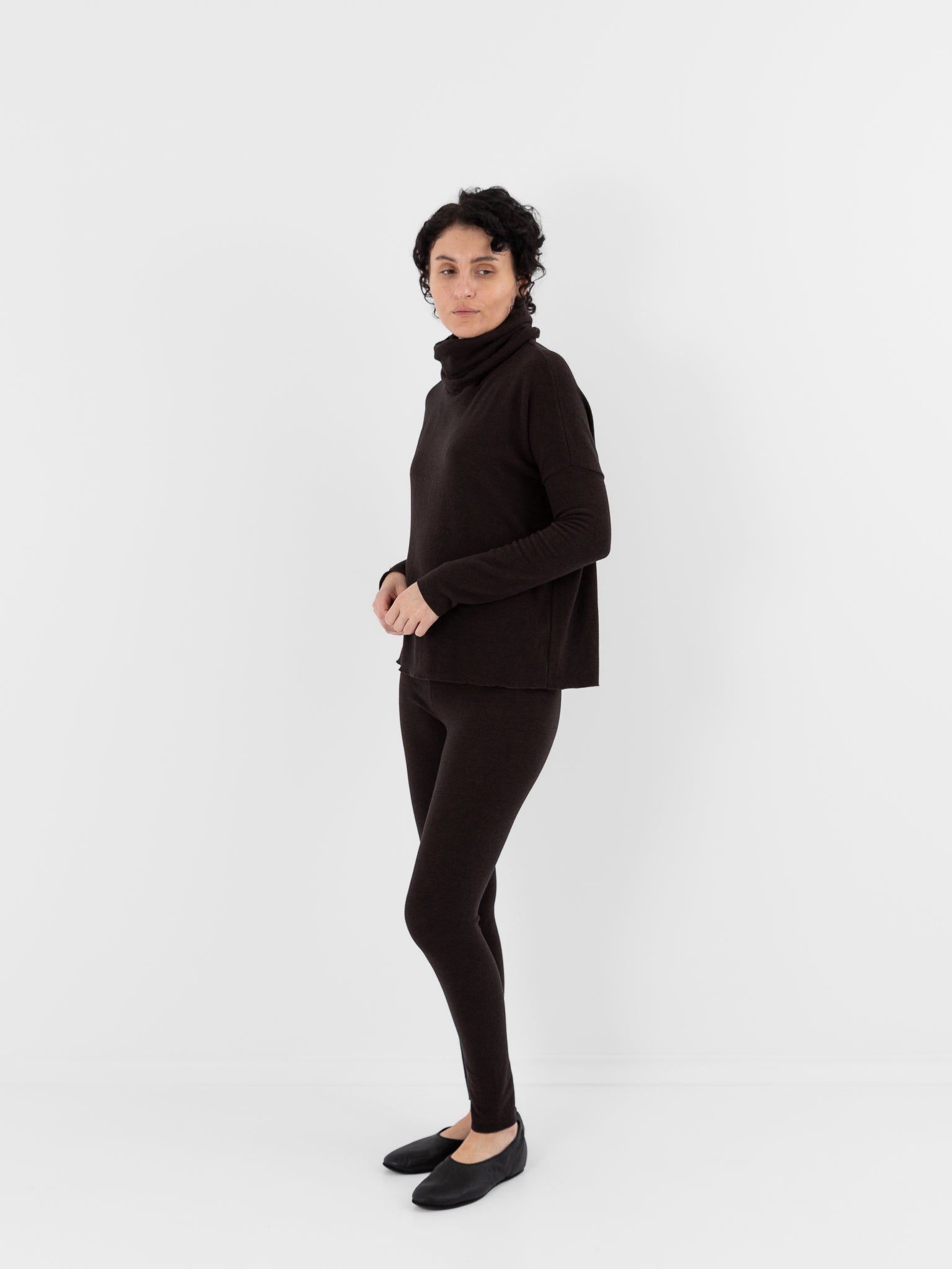 Album di Famiglia Leggings JP in Brown - ALBUM DI FAMIGLIA at Worthwhile - shop LEGGINGS