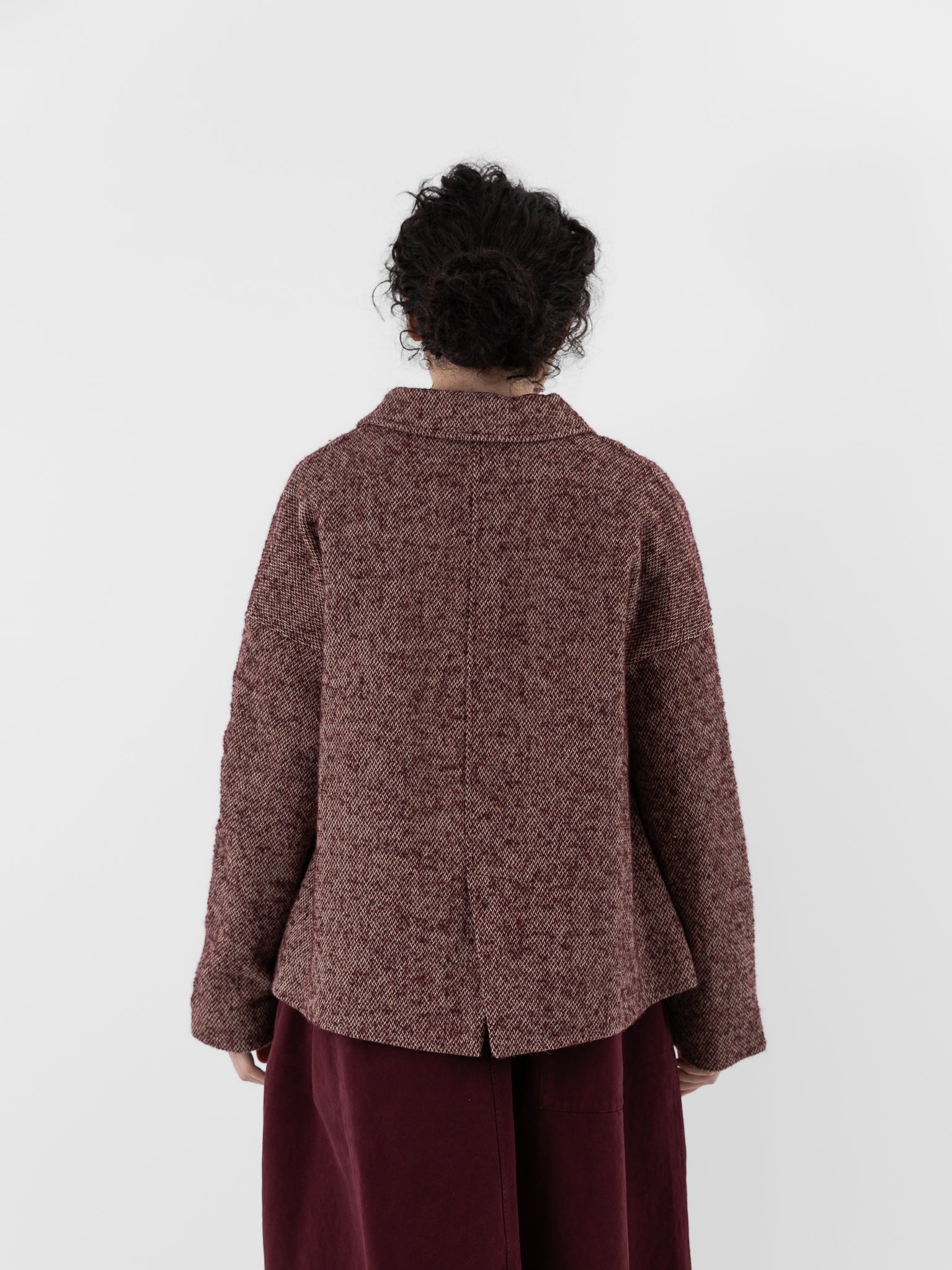 Album di Famiglia Loose Blazer PW in Wine - ALBUM DI FAMIGLIA at Worthwhile - shop JACKET