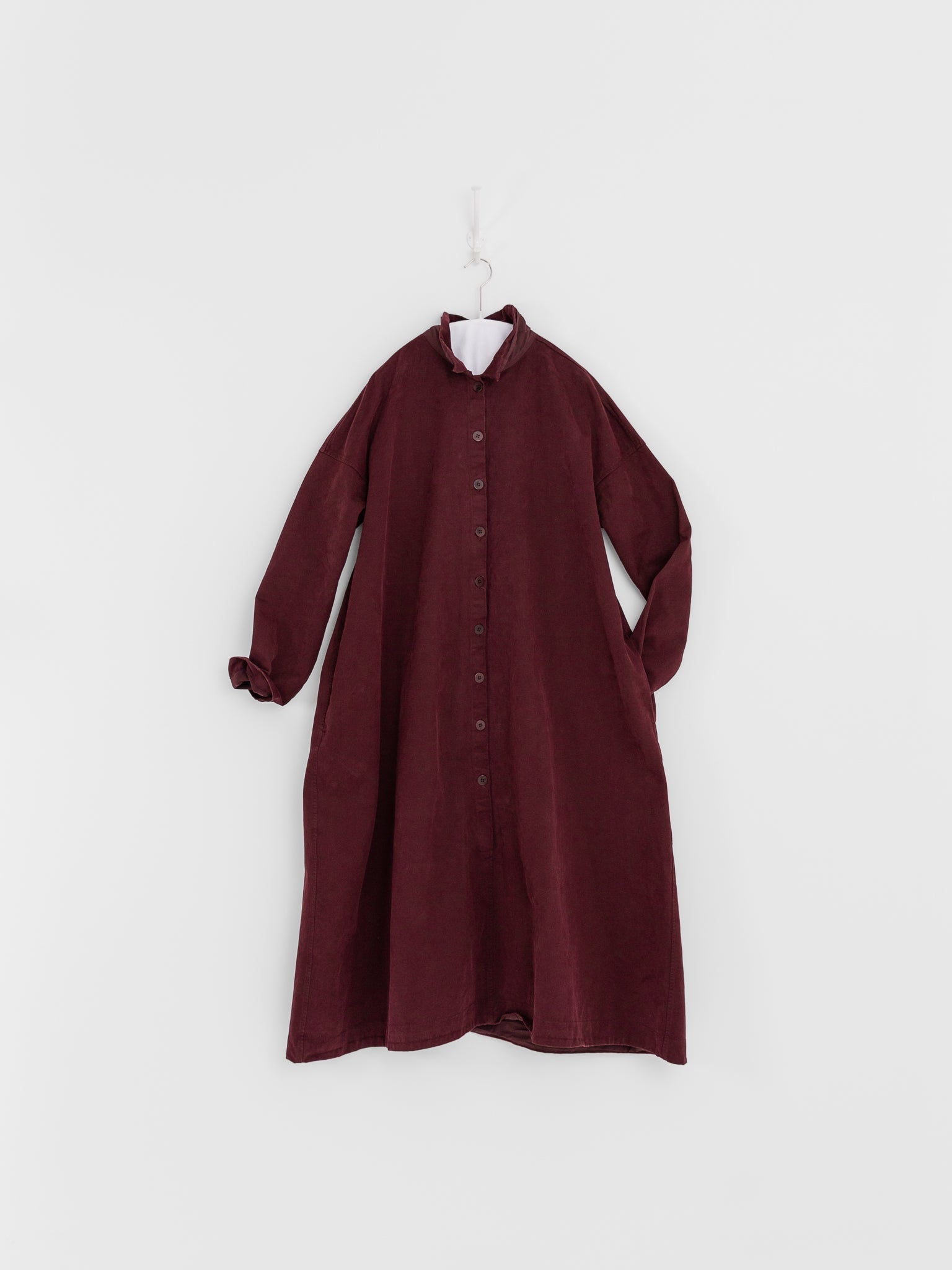 Album di Famiglia Loose Collar Dress WCC in Wine - ALBUM DI FAMIGLIA at Worthwhile - shop DRESS