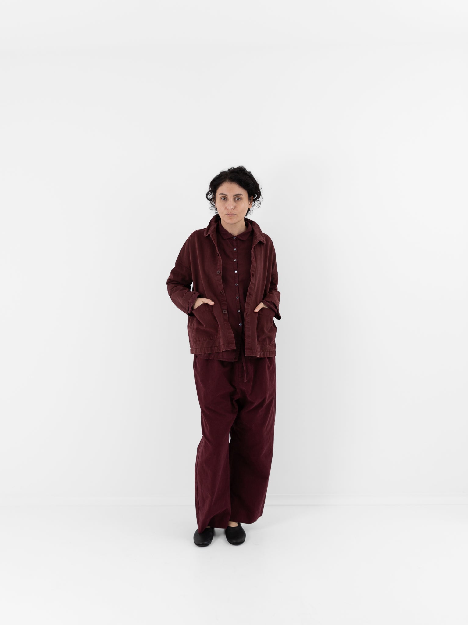 Album di Famiglia Overshirt WCC in Wine - ALBUM DI FAMIGLIA at Worthwhile - shop JACKET