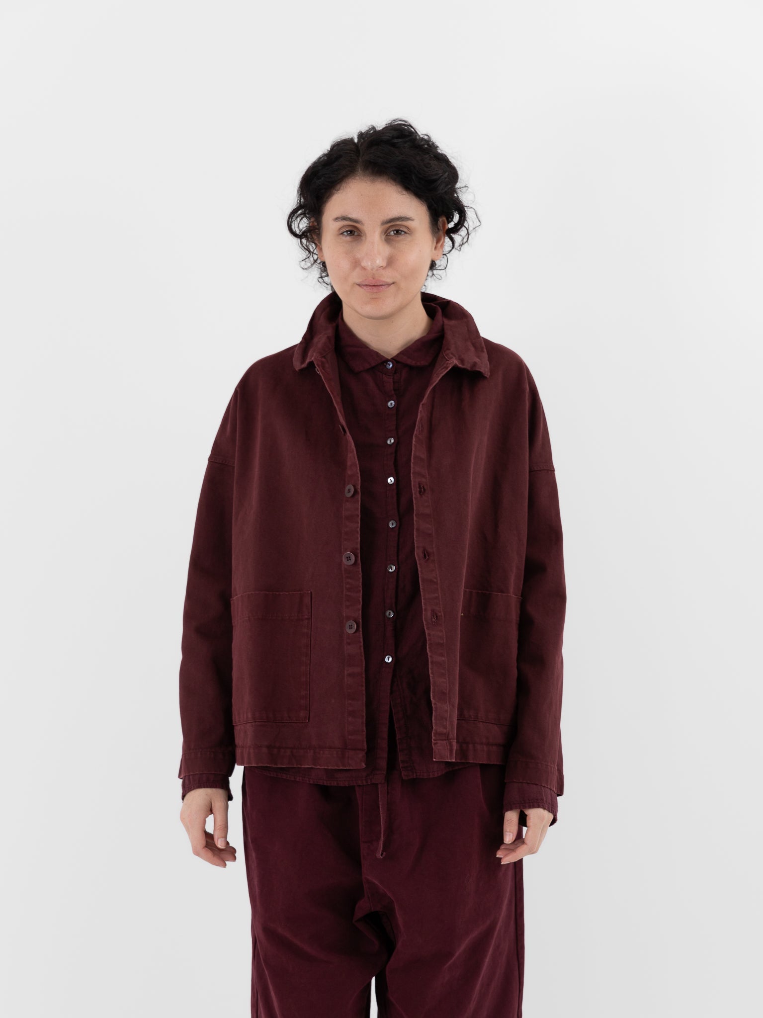Album di Famiglia Overshirt WCC in Wine - ALBUM DI FAMIGLIA at Worthwhile - shop JACKET
