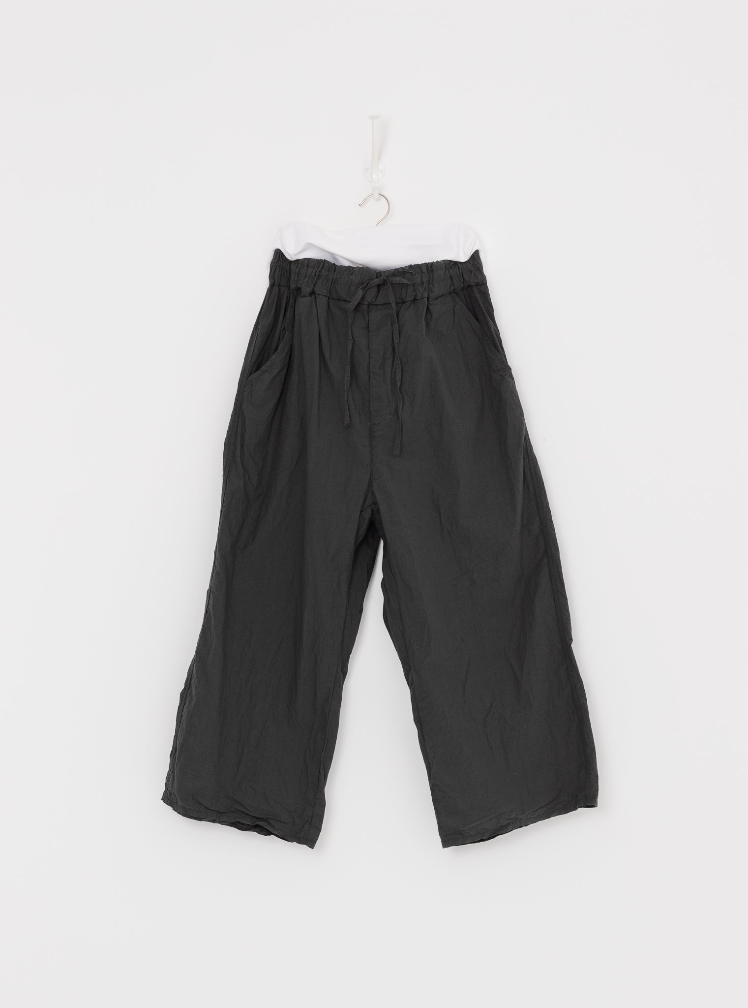 Album di Famiglia Wide & Short Trousers in Thyme TC - ALBUM DI FAMIGLIA at Worthwhile - shop PANT