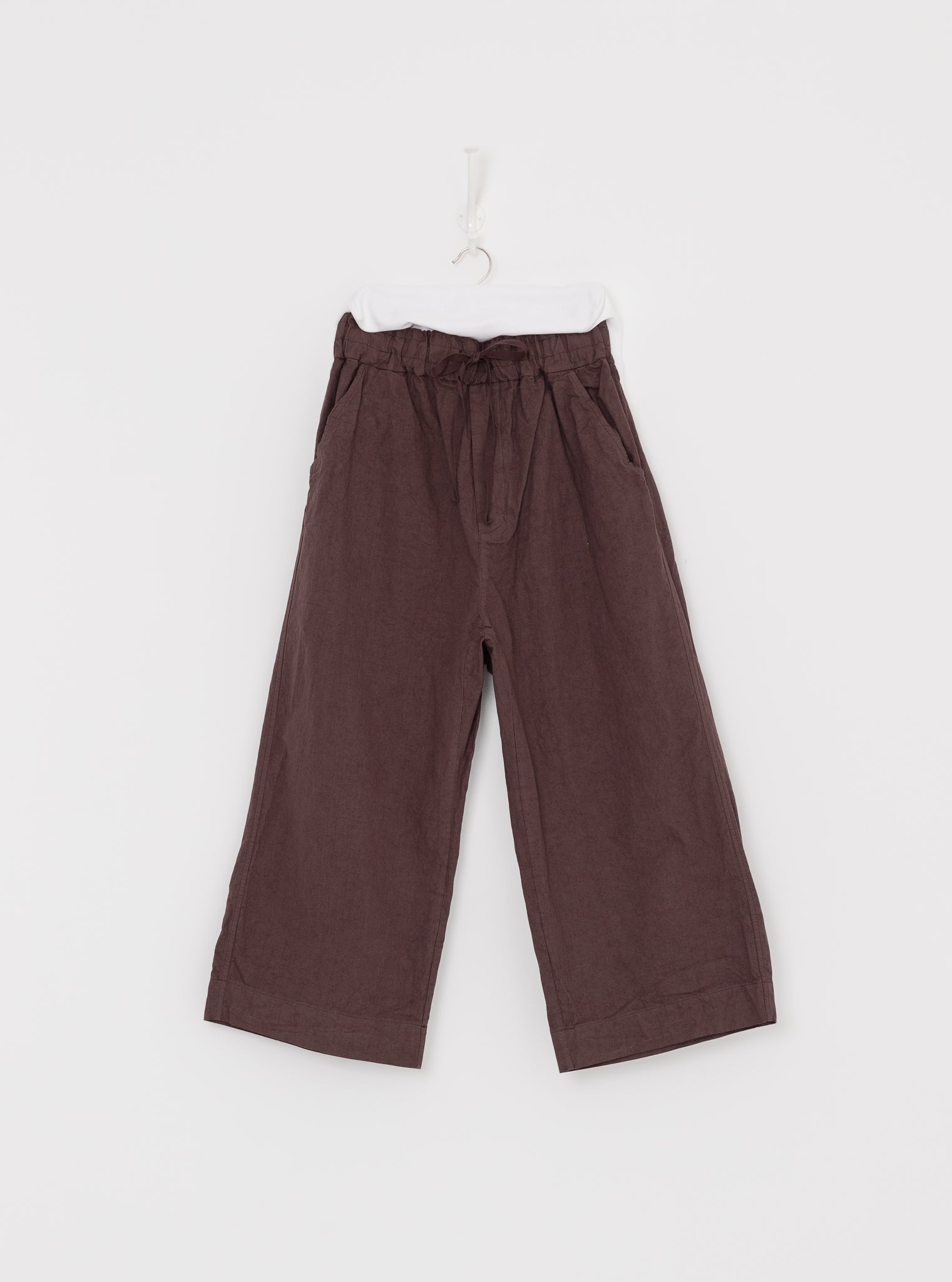 Album di Famiglia Wide & Short Trousers in Mauve CC - ALBUM DI FAMIGLIA at Worthwhile - shop PANT