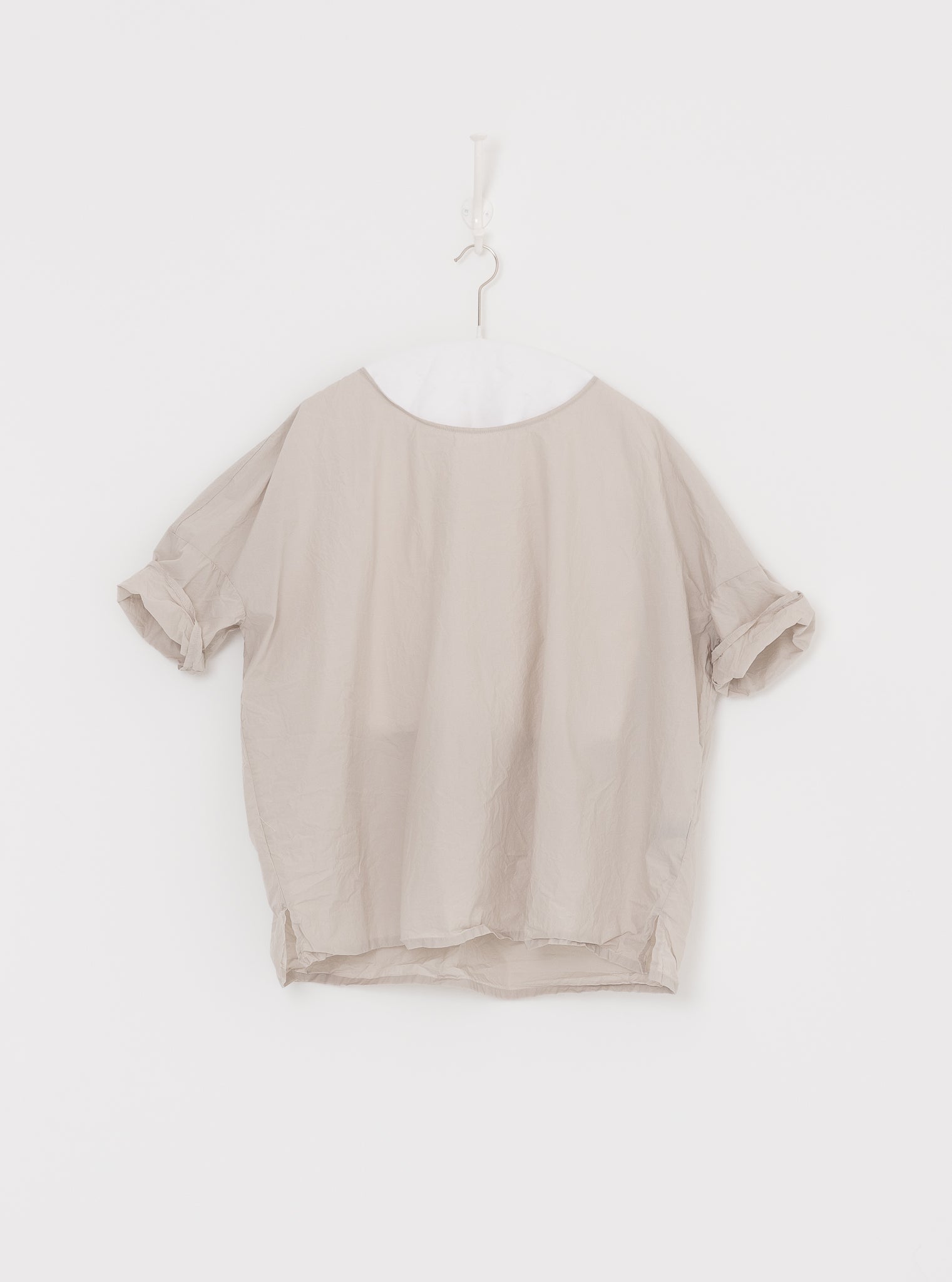 Album di Famiglia Simple Tee Shirt in Pebble TC - ALBUM DI FAMIGLIA at Worthwhile - shop TOP
