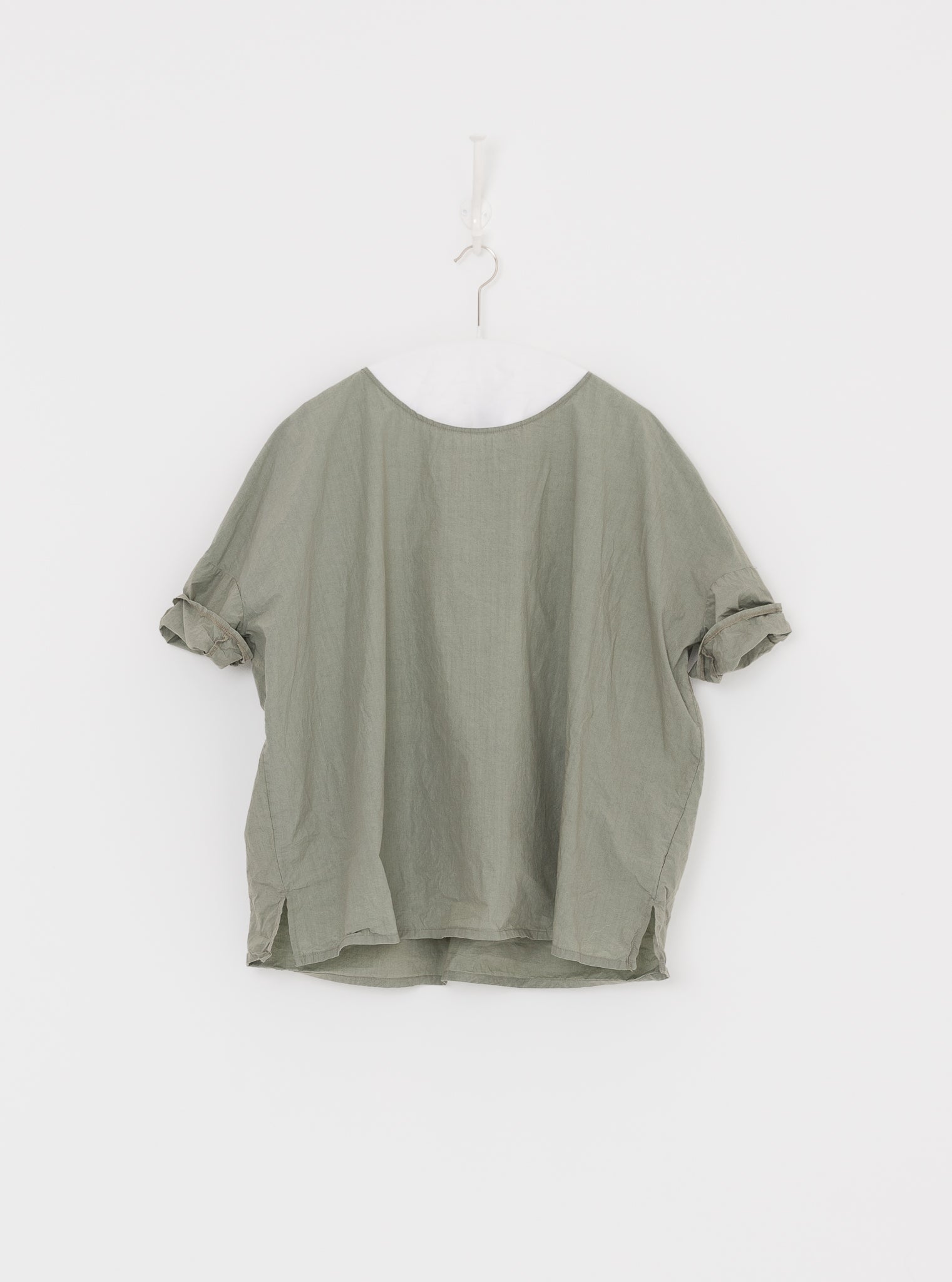 Album di Famiglia Simple Tee Shirt in Sage TC - ALBUM DI FAMIGLIA at Worthwhile - shop TOP