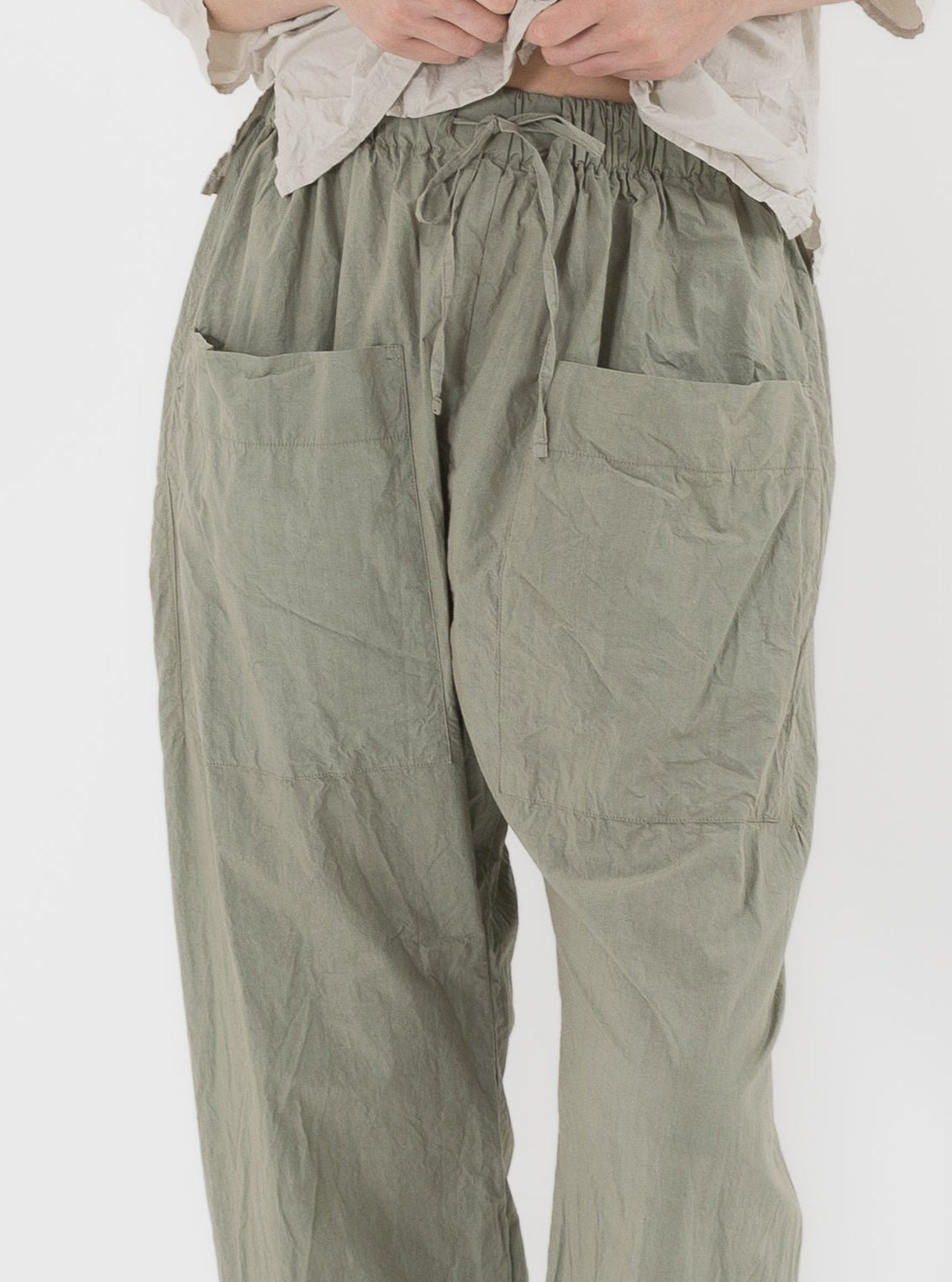 Album di Famiglia Braghe Trousers in Sage TC - ALBUM DI FAMIGLIA at Worthwhile - shop PANT
