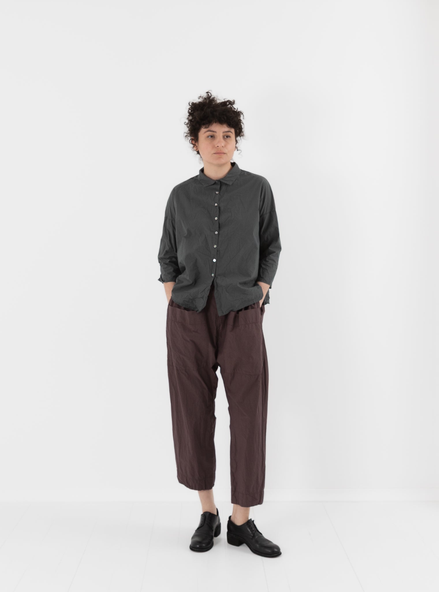 Album di Famiglia Braghe Trousers in Grape TC - ALBUM DI FAMIGLIA at Worthwhile - shop PANT