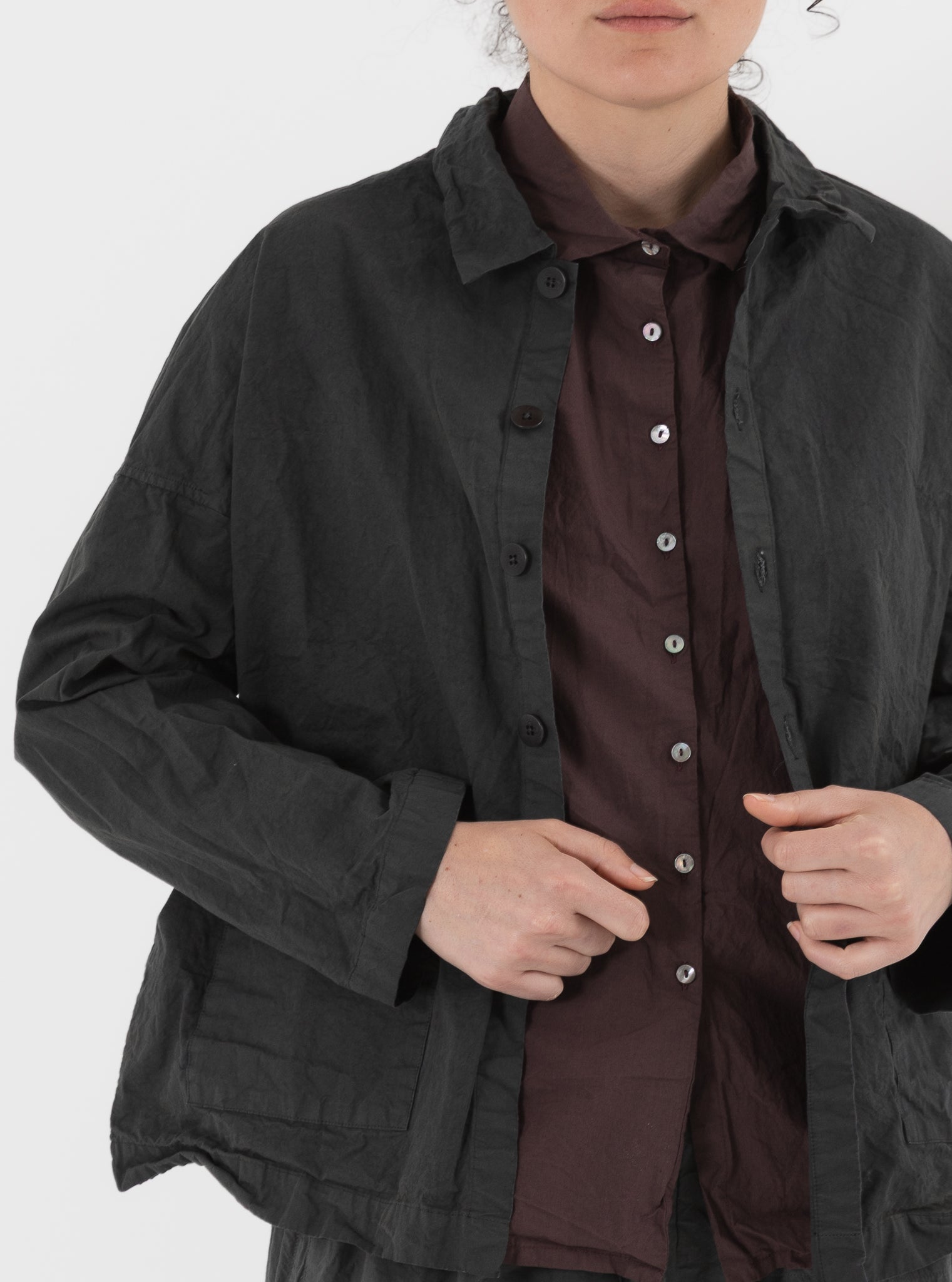 Album di Famiglia Over Shirt in Thyme CC - ALBUM DI FAMIGLIA at Worthwhile - shop JACKET