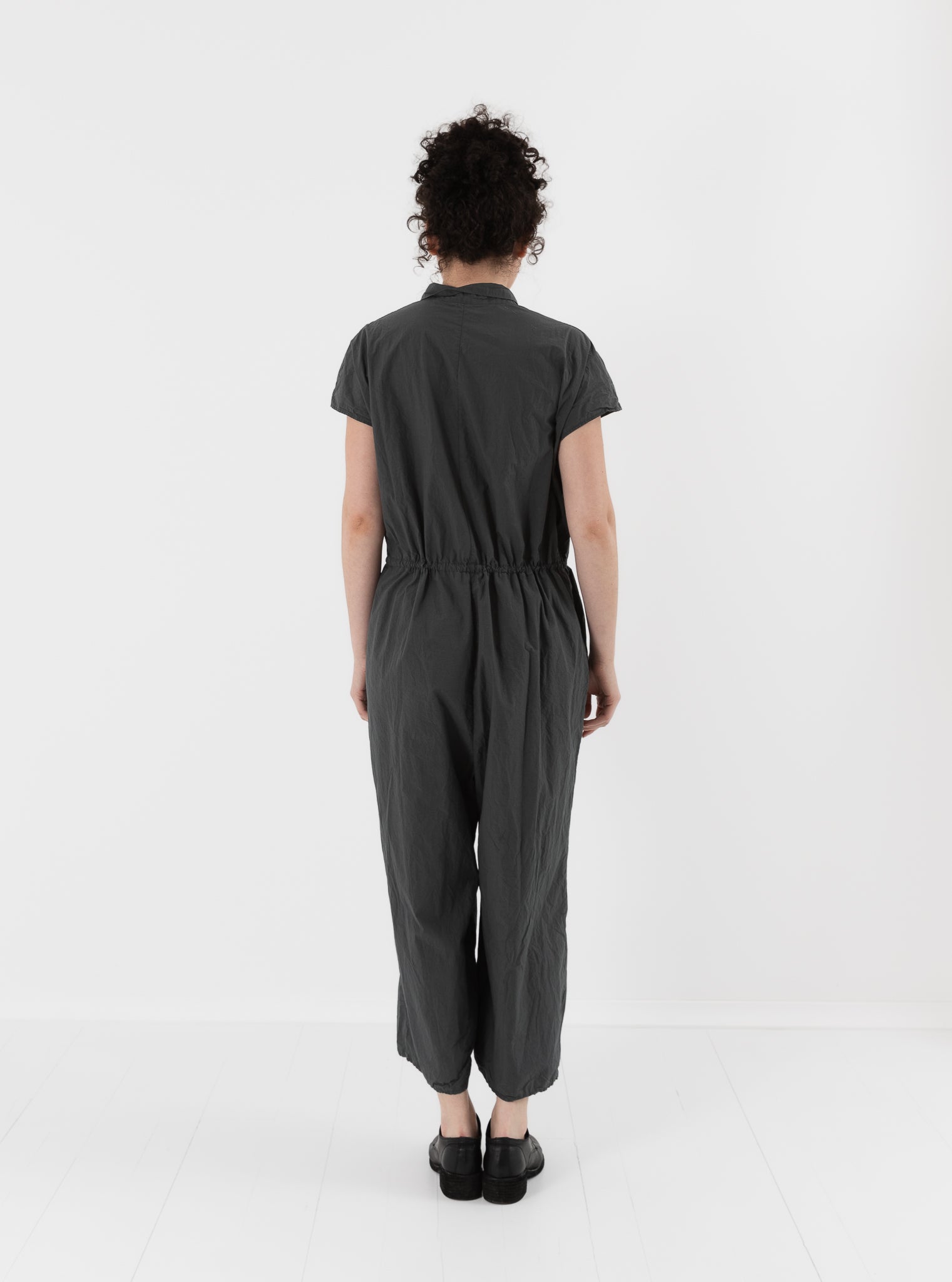 Album di Famiglia Collar Jumpsuit in Thyme TC - ALBUM DI FAMIGLIA at Worthwhile - shop JUMPSUIT