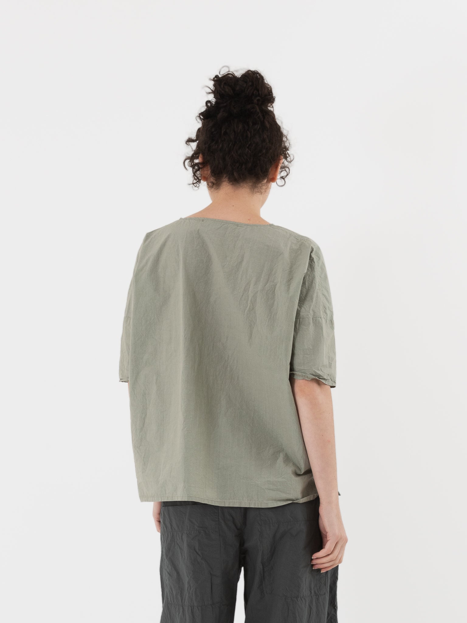 Album di Famiglia Simple Tee Shirt in Sage TC - ALBUM DI FAMIGLIA at Worthwhile - shop TOP