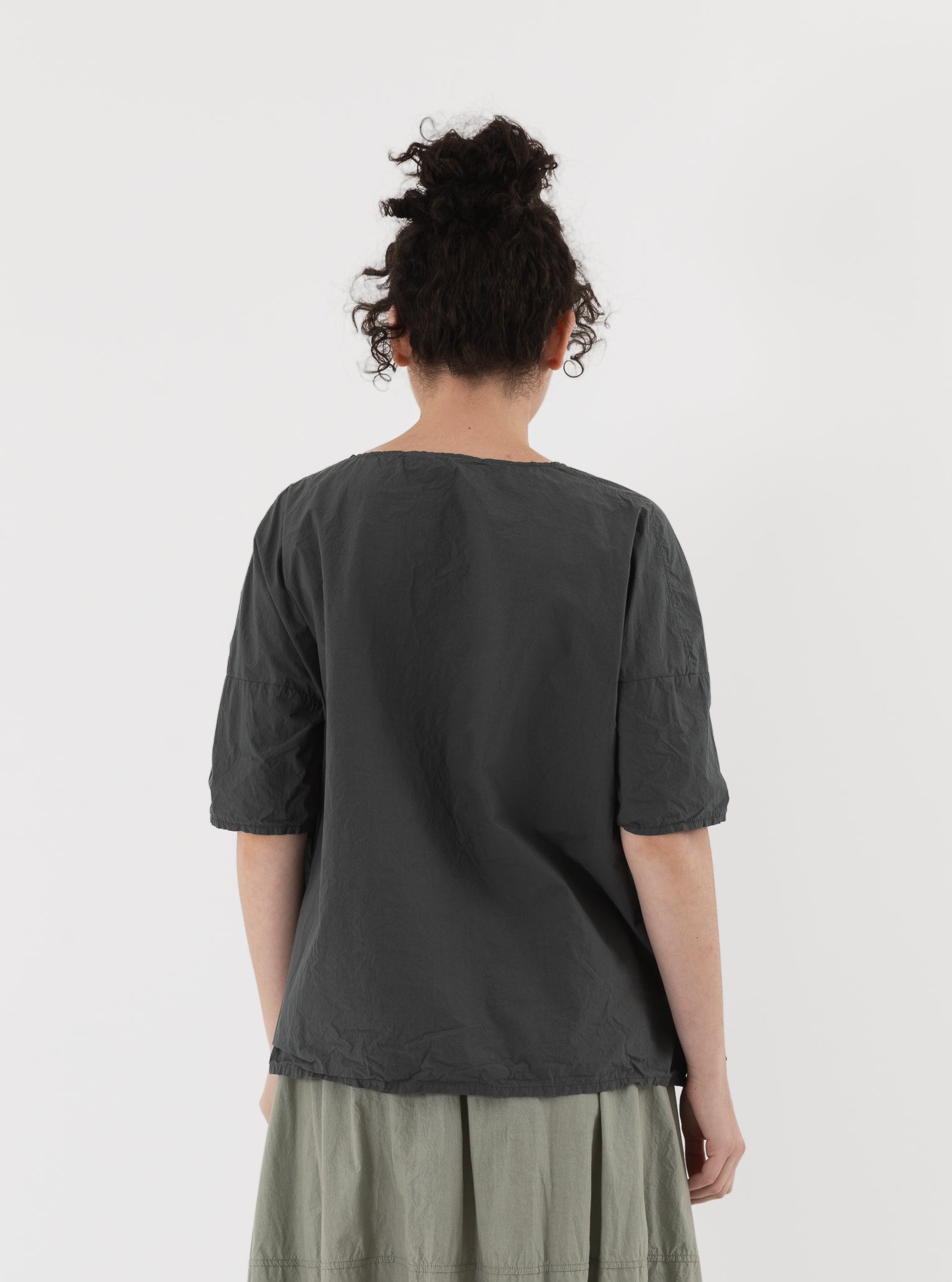 Album di Famiglia Simple Tee Shirt in Thyme TC - ALBUM DI FAMIGLIA at Worthwhile - shop TOP
