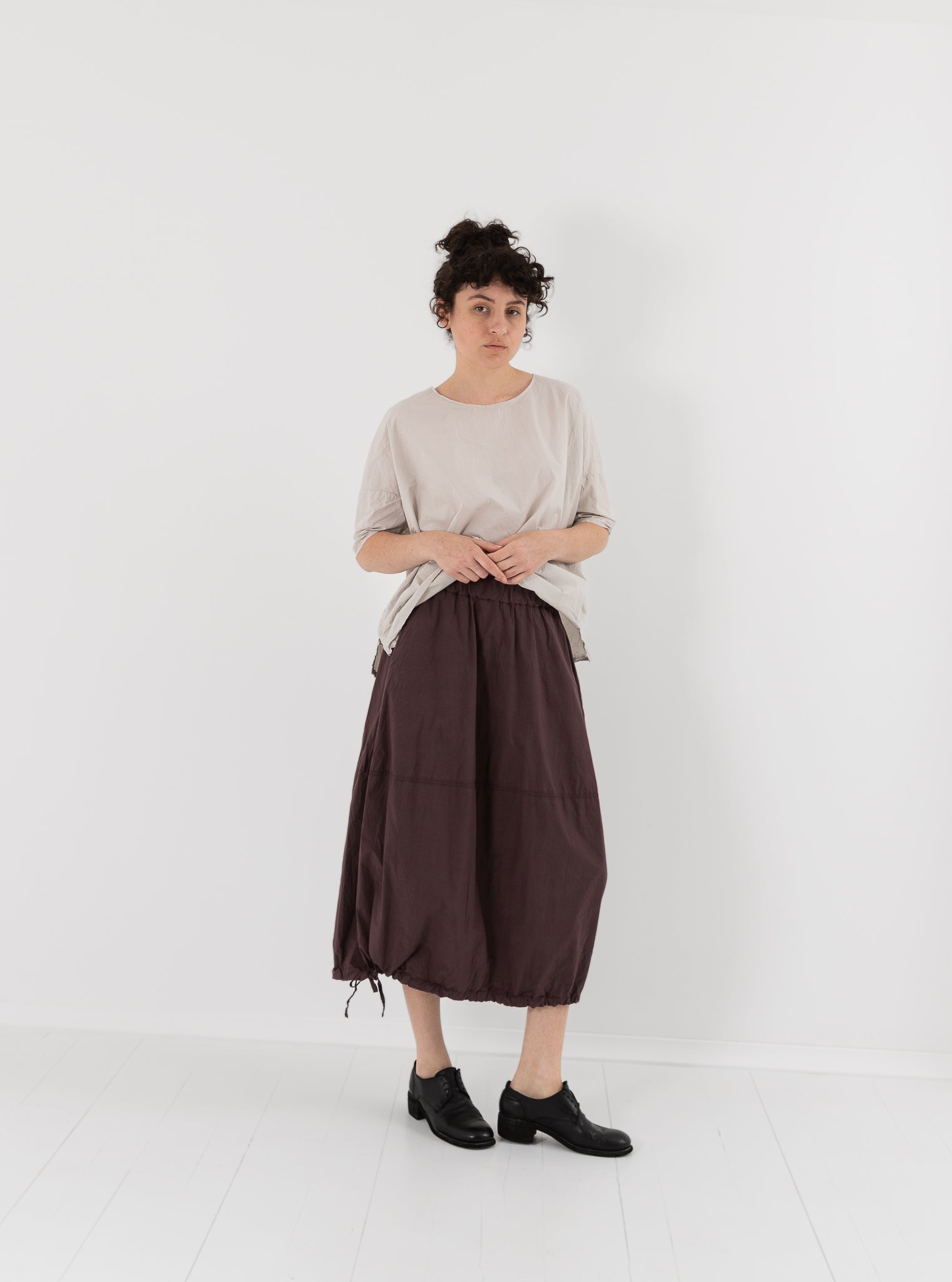 Album di Famiglia Balloon Skirt in Grape TC - ALBUM DI FAMIGLIA at Worthwhile - shop SKIRT