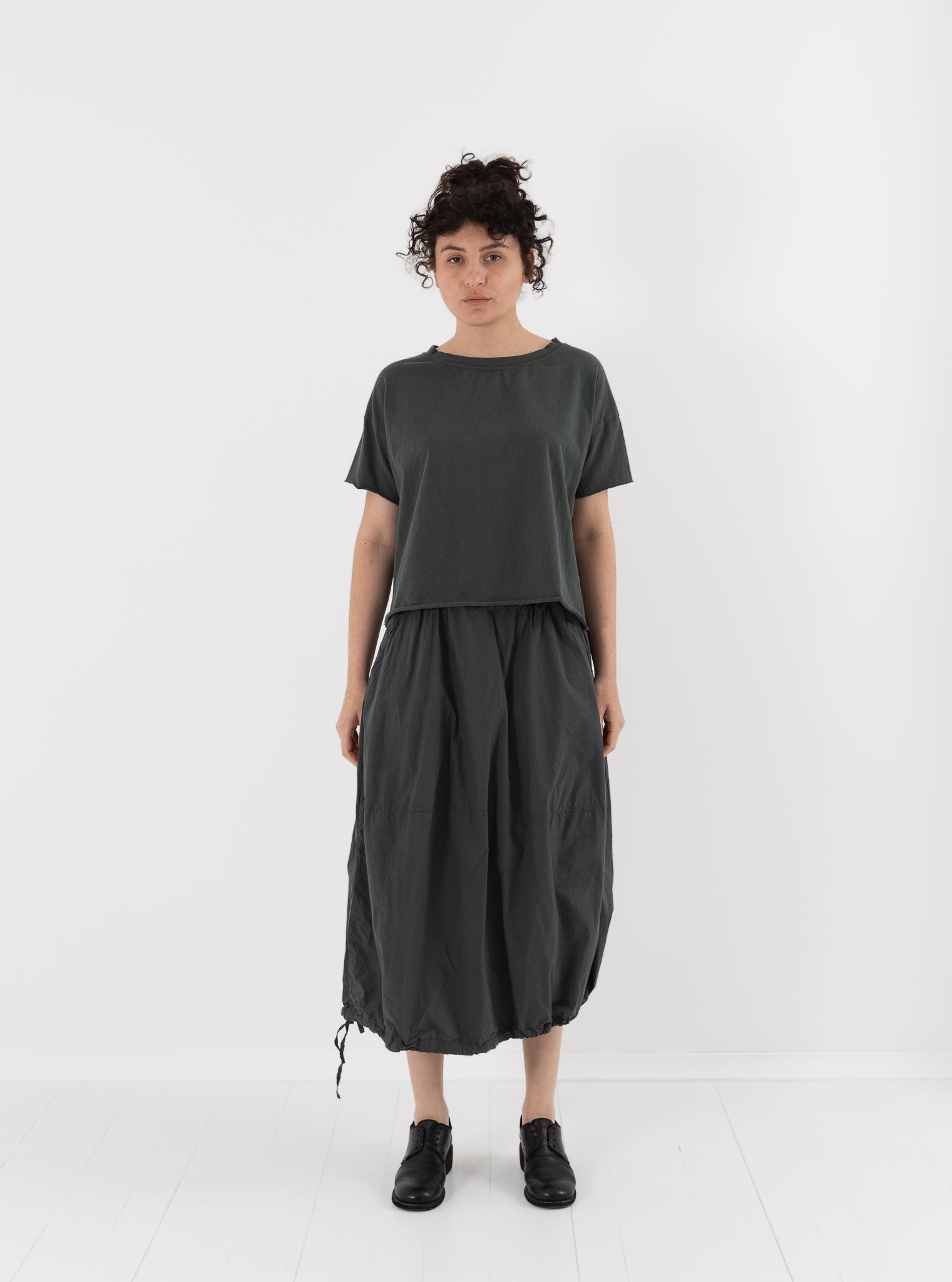 Album di Famiglia Balloon Skirt in Thyme TC - ALBUM DI FAMIGLIA at Worthwhile - shop SKIRT