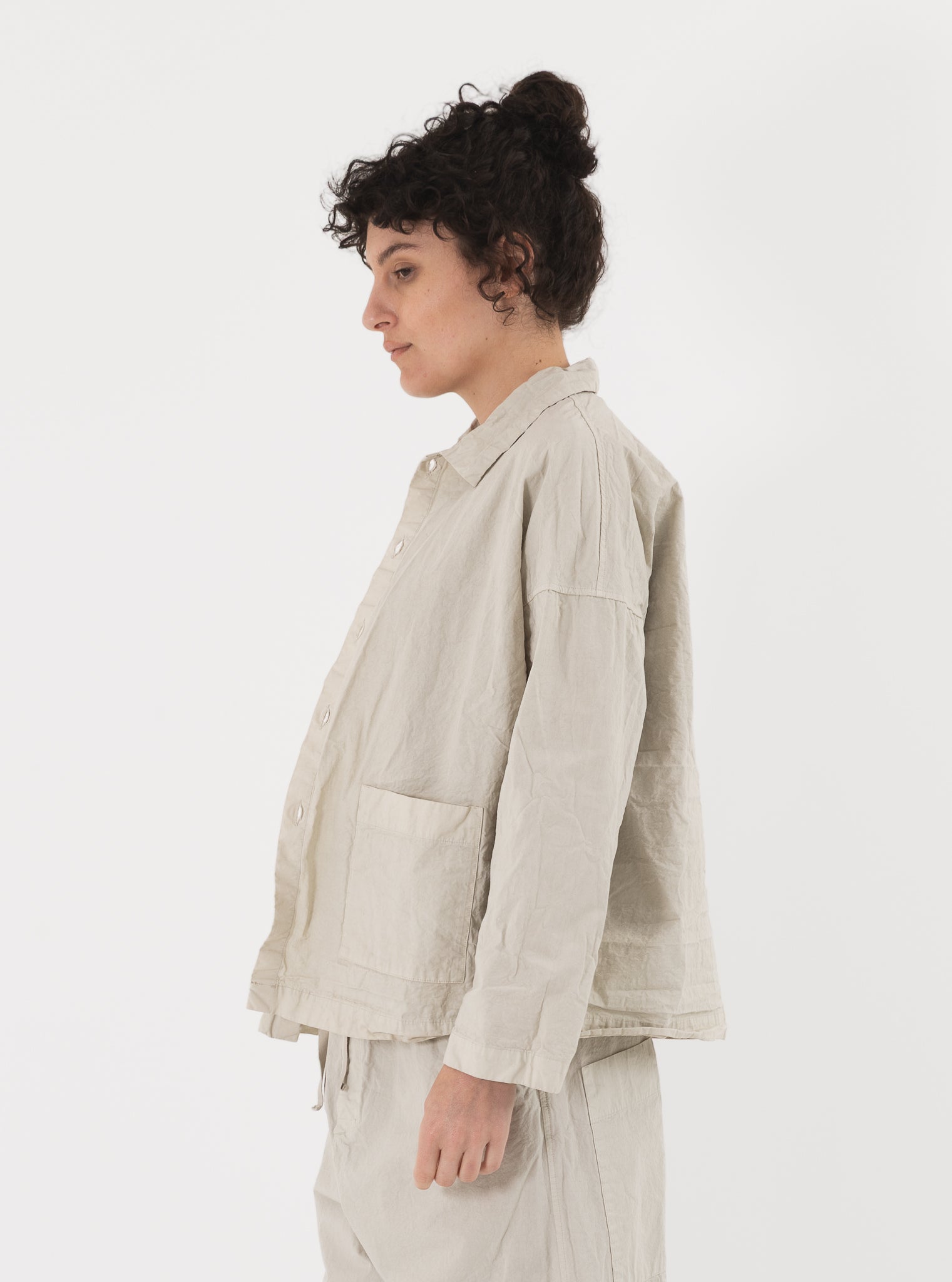 Album di Famiglia Over Shirt in Pebble CC - ALBUM DI FAMIGLIA at Worthwhile - shop JACKET