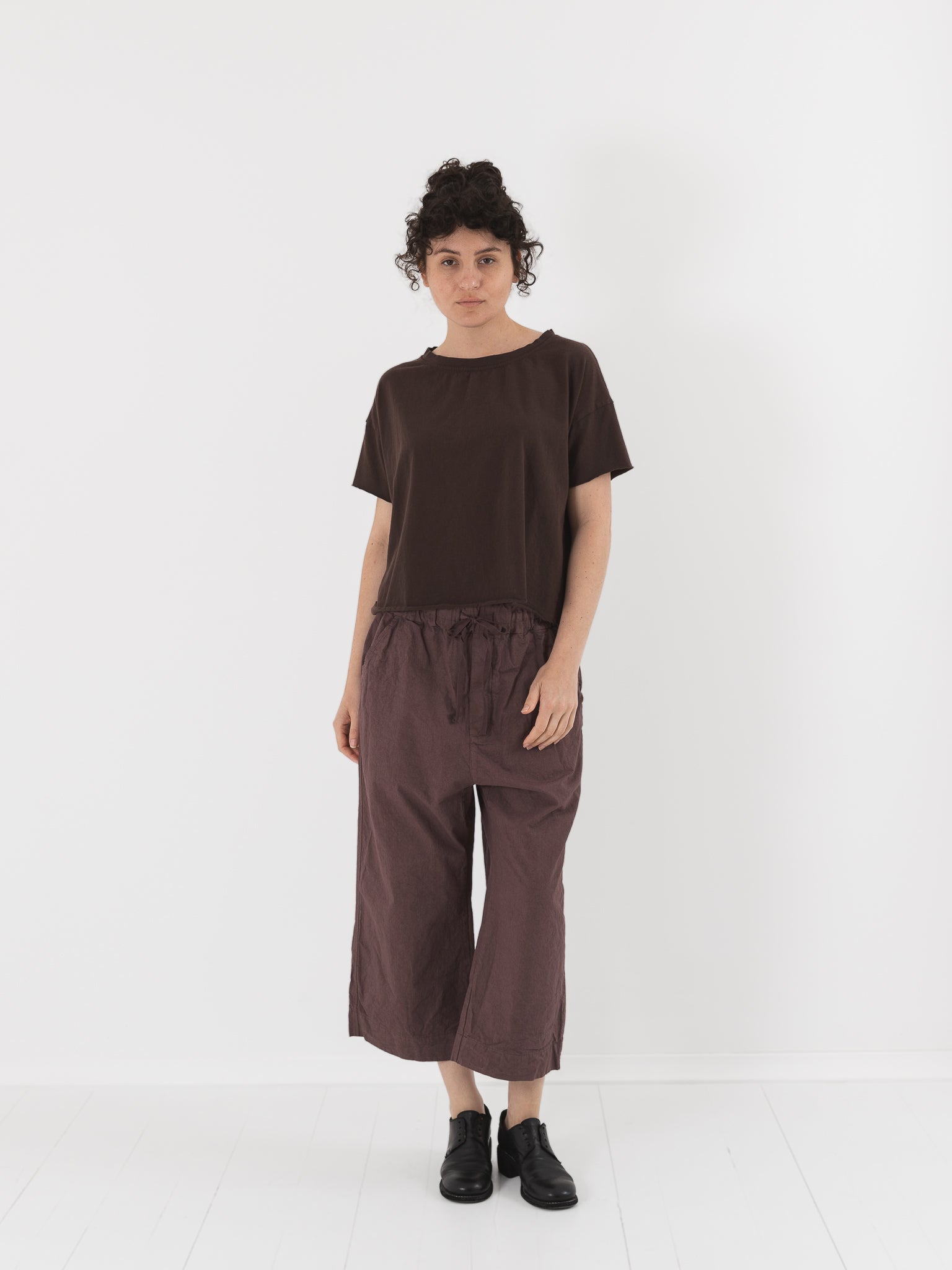 Album di Famiglia Wide & Short Trousers in Mauve CC - ALBUM DI FAMIGLIA at Worthwhile - shop PANT