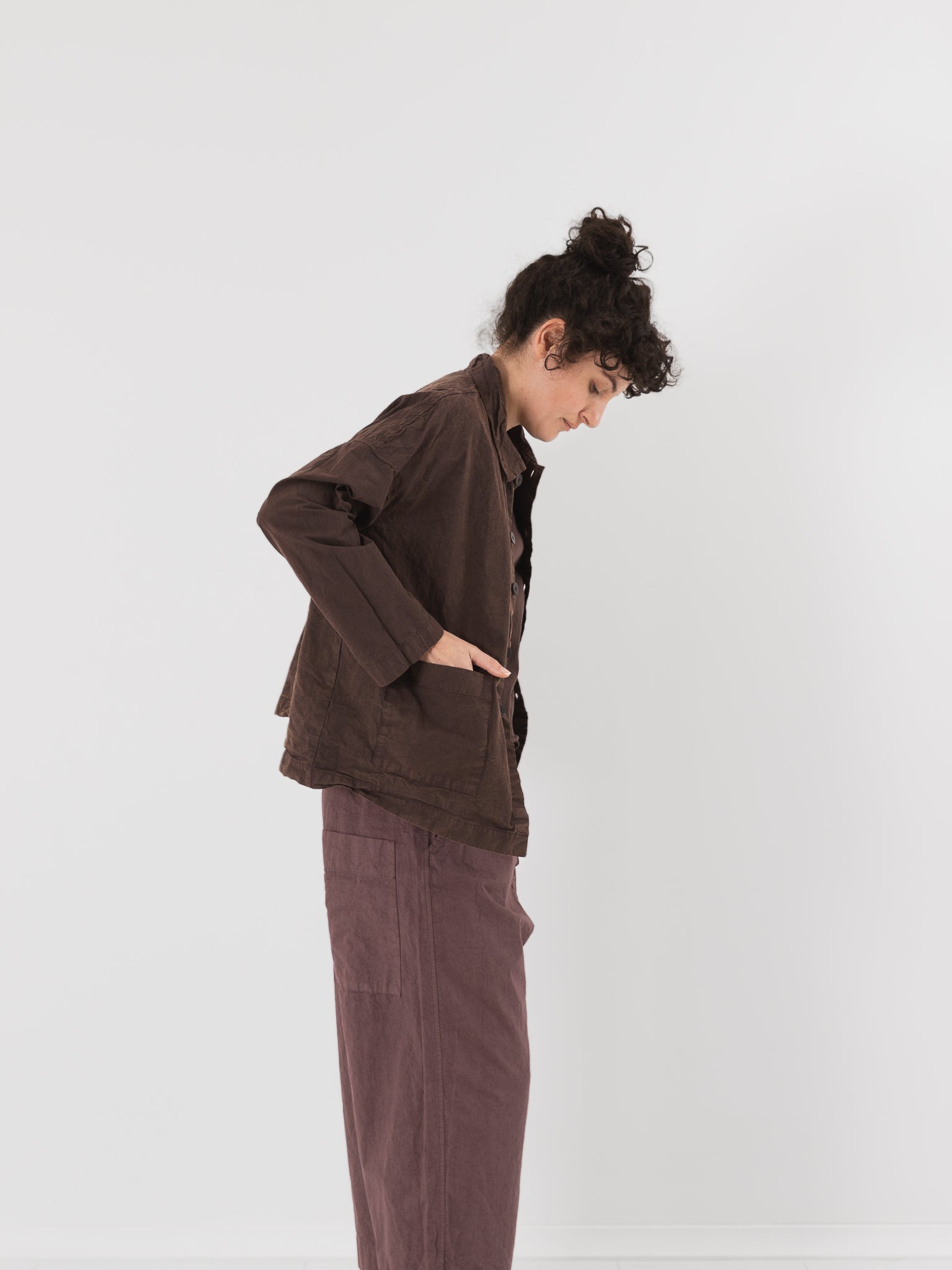 Album di Famiglia Over Shirt in Grape CC - ALBUM DI FAMIGLIA at Worthwhile - shop JACKET