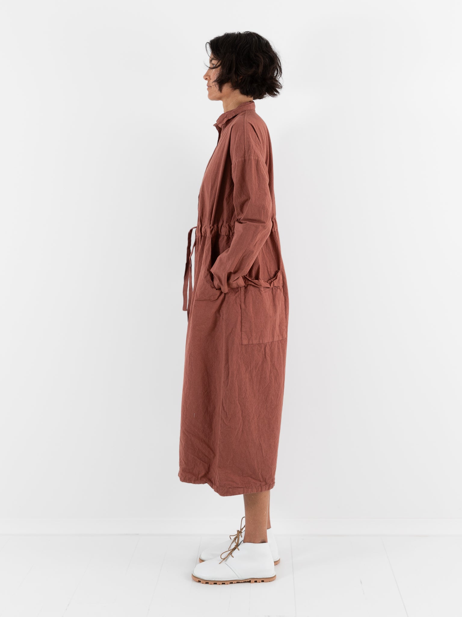 Album Di Famiglia Cargo Jumpsuit in Coral CC - ALBUM DI FAMIGLIA at Worthwhile - shop JUMPSUIT