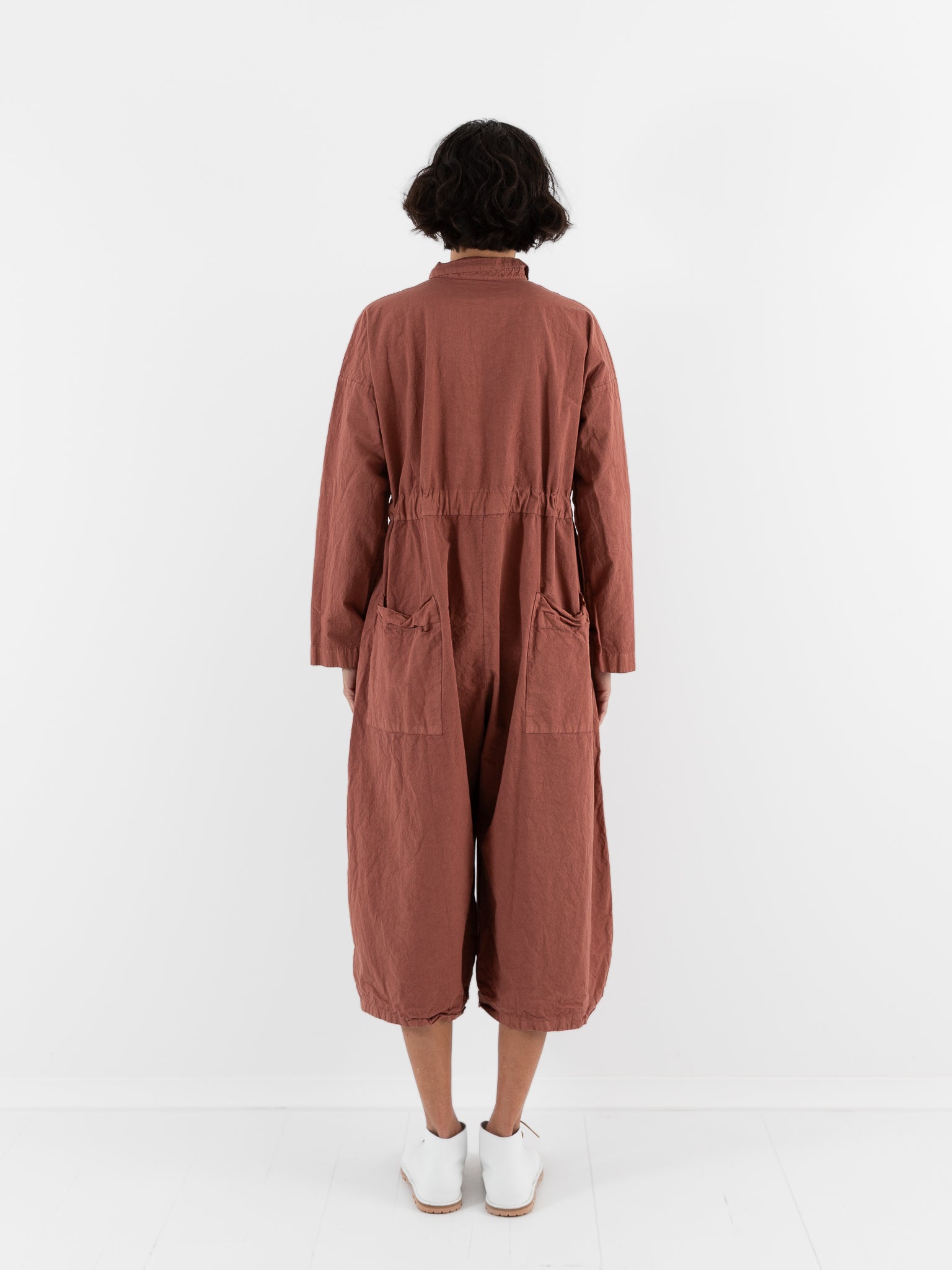 Album Di Famiglia Cargo Jumpsuit in Coral CC - ALBUM DI FAMIGLIA at Worthwhile - shop JUMPSUIT