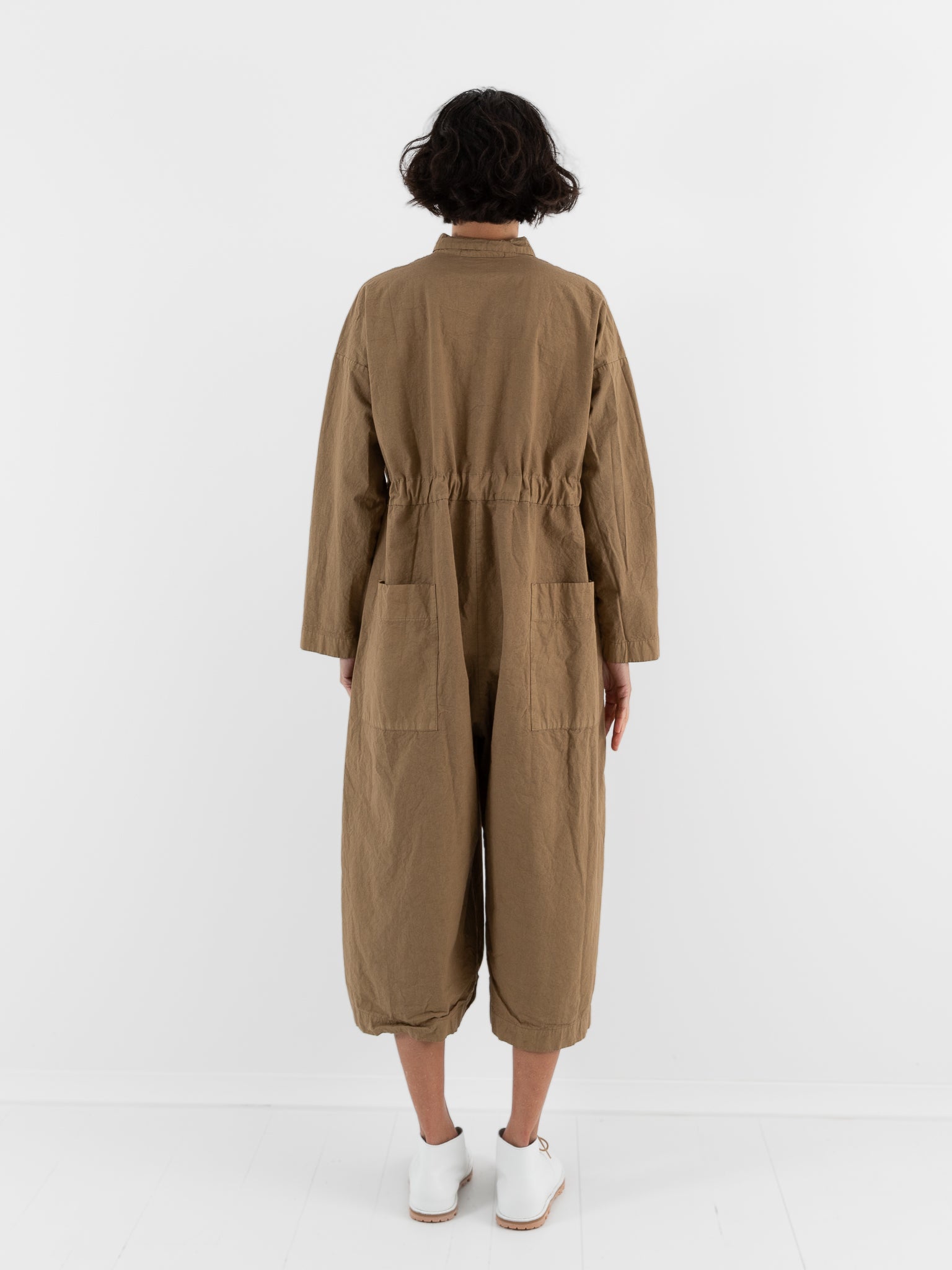 Album Di Famiglia Cargo Jumpsuit in Gold CC - ALBUM DI FAMIGLIA at Worthwhile - shop JUMPSUIT