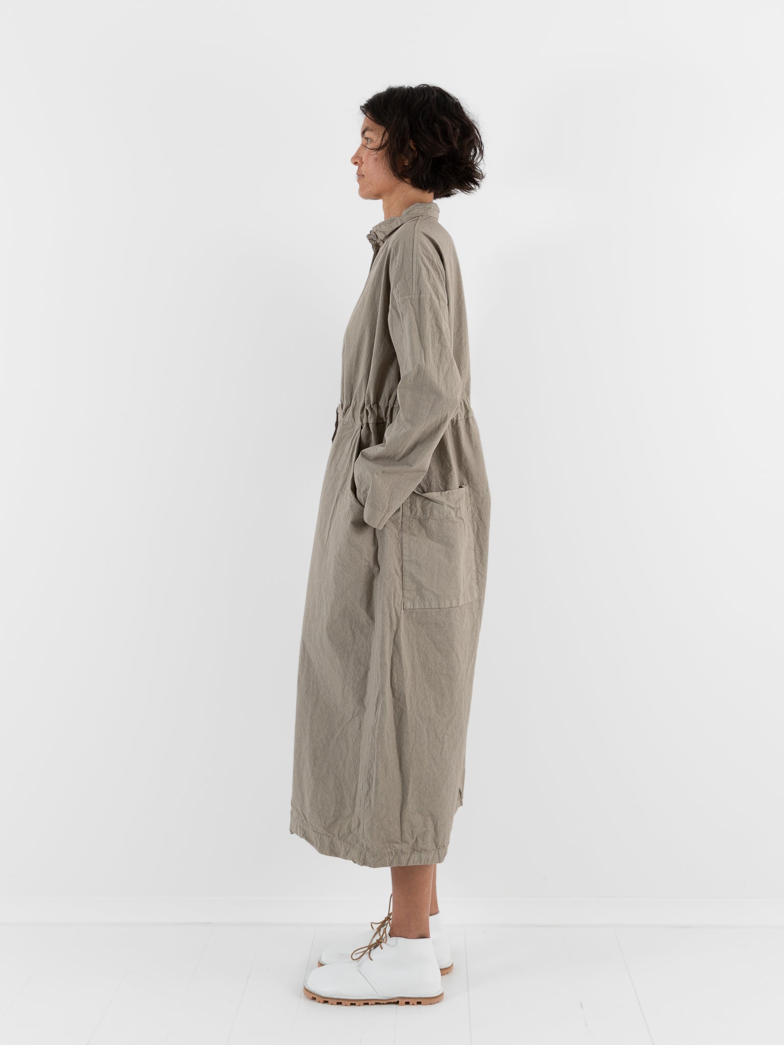 Album Di Famiglia Cargo Jumpsuit in Stone CC - ALBUM DI FAMIGLIA at Worthwhile - shop JUMPSUIT