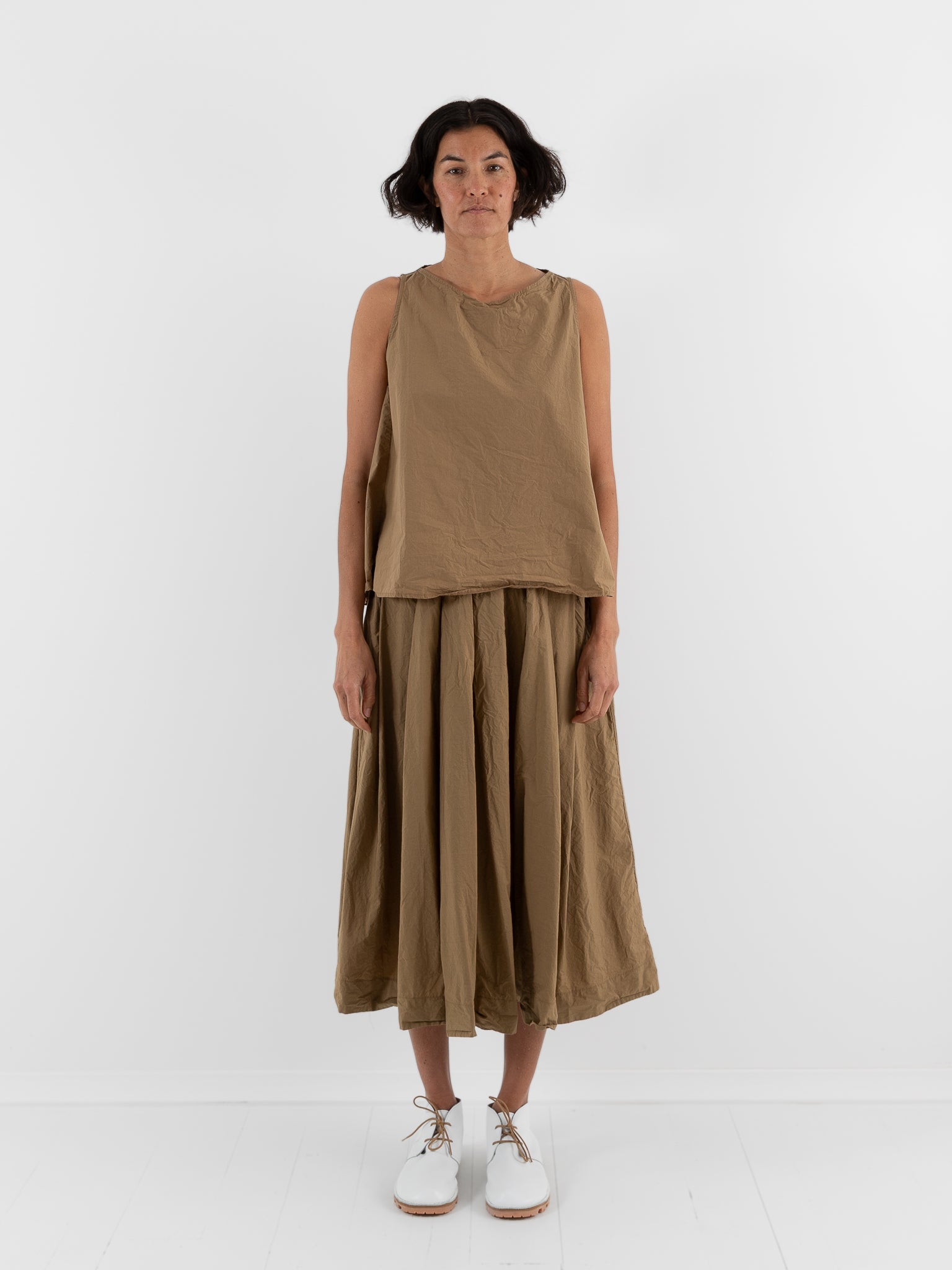 Album Di Famiglia Sleeveless Top in Gold TC - ALBUM DI FAMIGLIA at Worthwhile - shop TOP