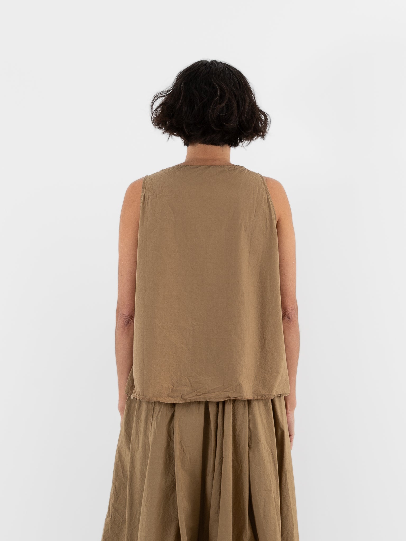 Album Di Famiglia Sleeveless Top in Gold TC - ALBUM DI FAMIGLIA at Worthwhile - shop TOP