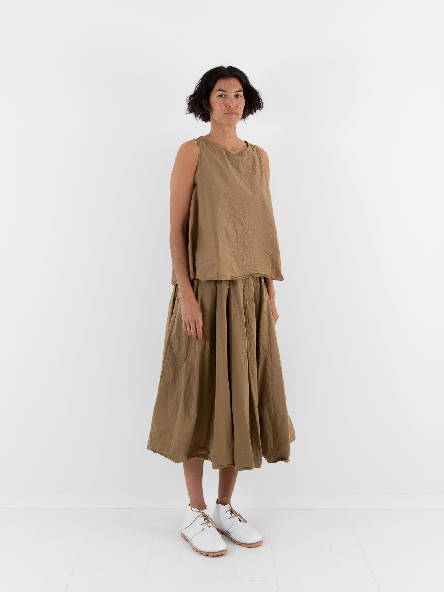 Album Di Famiglia Sleeveless Top in Gold TC - ALBUM DI FAMIGLIA at Worthwhile - shop TOP