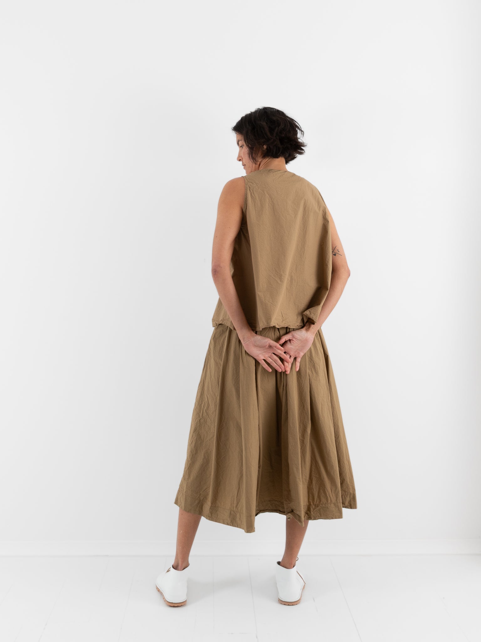 Album Di Famiglia Sleeveless Top in Gold TC - ALBUM DI FAMIGLIA at Worthwhile - shop TOP