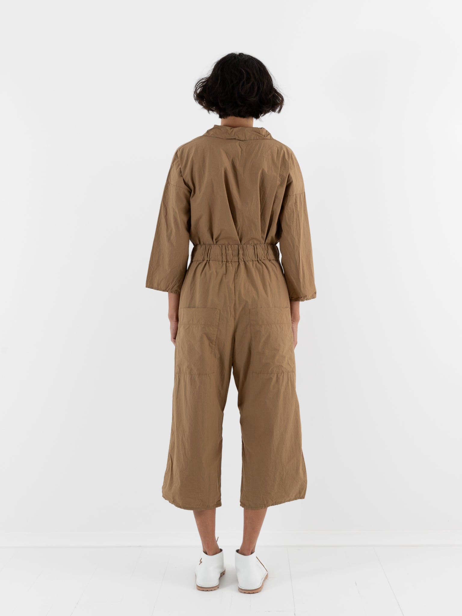 Album Di Famiglia Wide & Short Trousers in Gold TC - ALBUM DI FAMIGLIA at Worthwhile - shop PANT