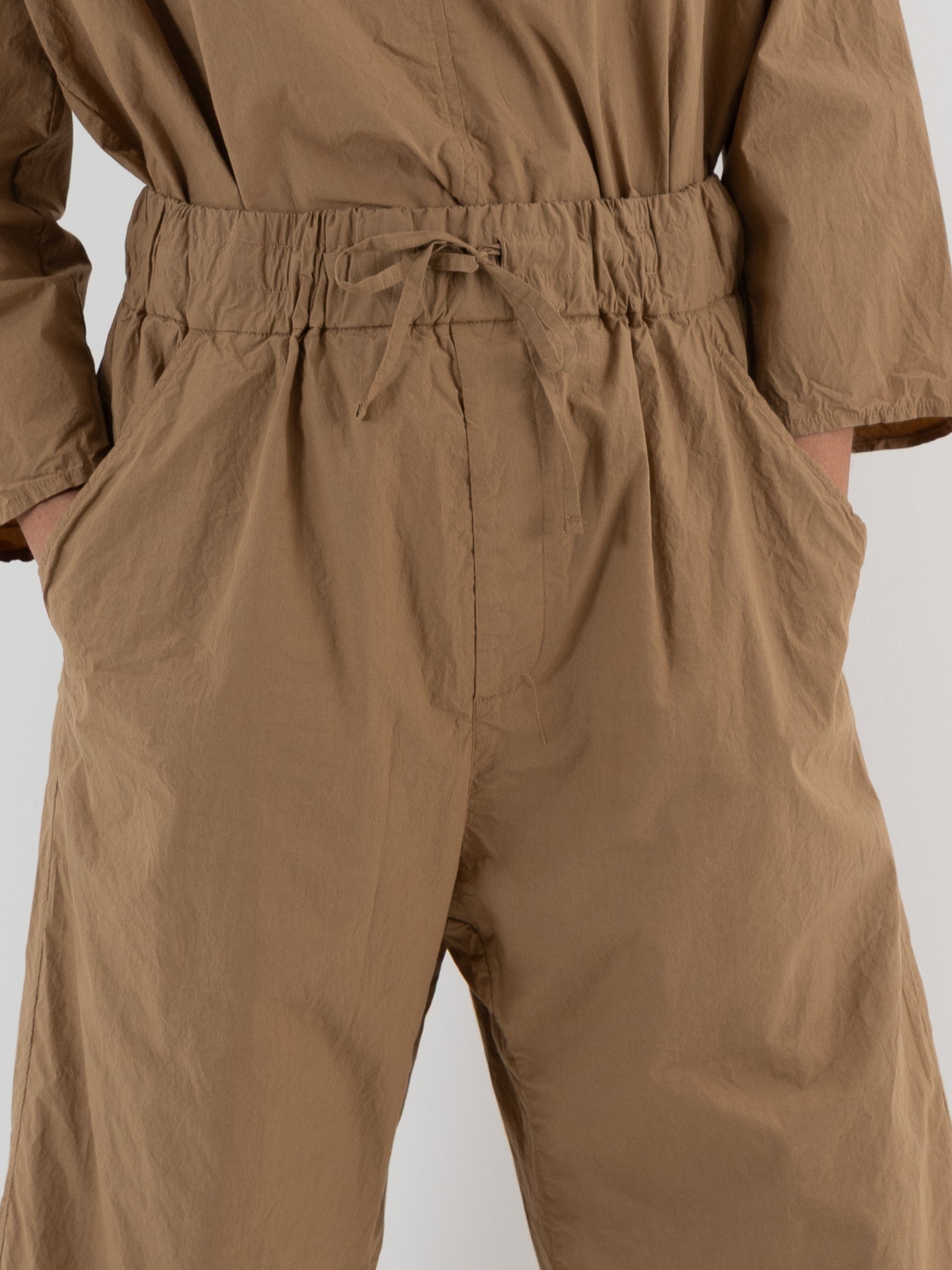 Album Di Famiglia Wide & Short Trousers in Gold TC - ALBUM DI FAMIGLIA at Worthwhile - shop PANT