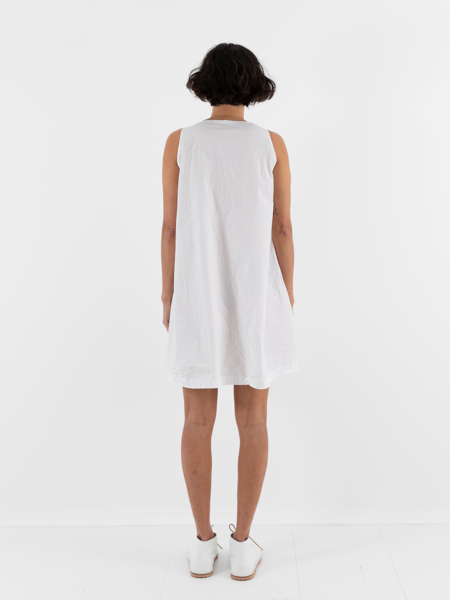 Album Di Famiglia Sleeveless Tunic in Milk TC - ALBUM DI FAMIGLIA at Worthwhile - shop TOP
