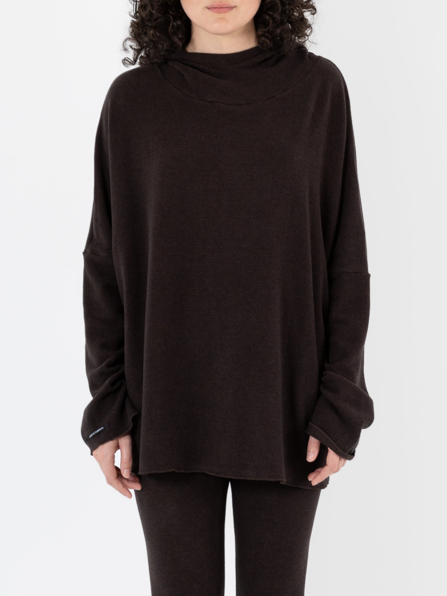 Album Di Famiglia Big Big Hoodie in Chocolate JP - ALBUM DI FAMIGLIA at Worthwhile - shop TOP