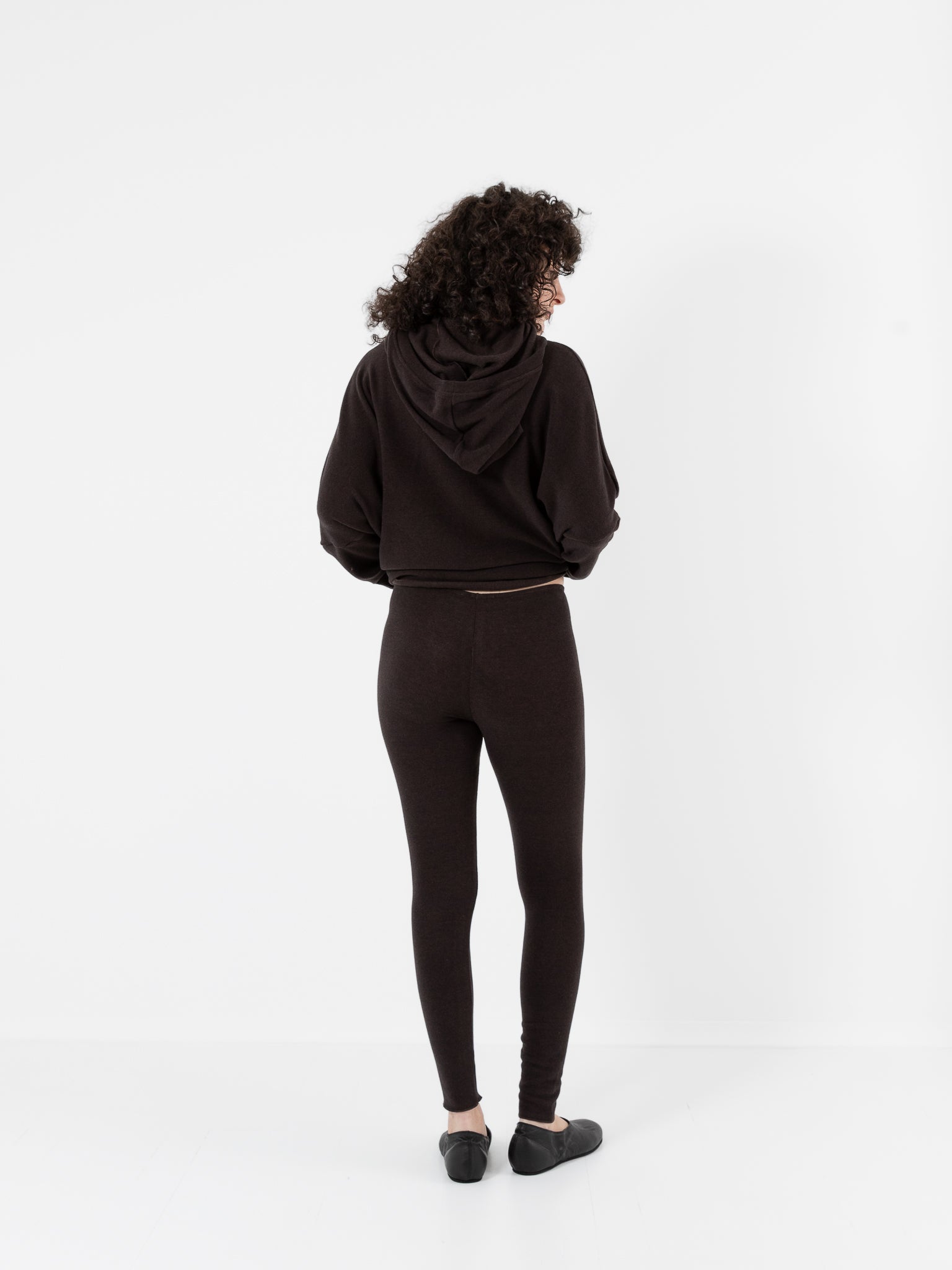 Album Di Famiglia Legging in Chocolate JP - ALBUM DI FAMIGLIA at Worthwhile - shop LEGGINGS