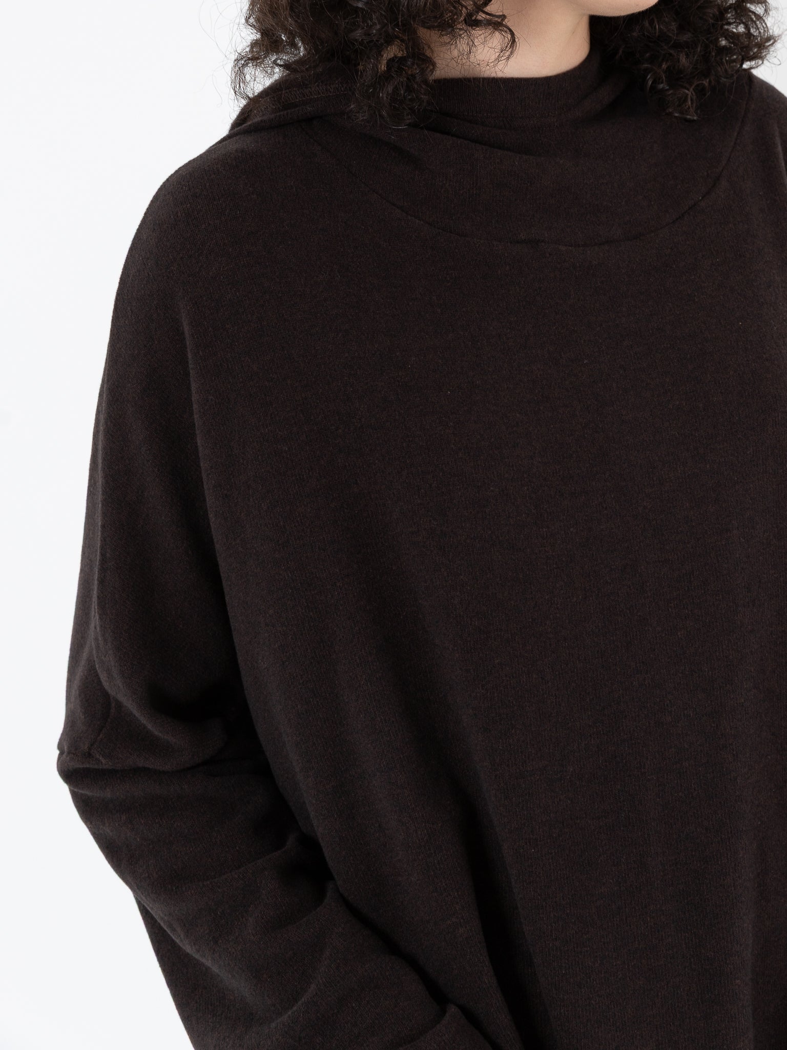 Album Di Famiglia Big Big Hoodie in Chocolate JP - ALBUM DI FAMIGLIA at Worthwhile - shop TOP