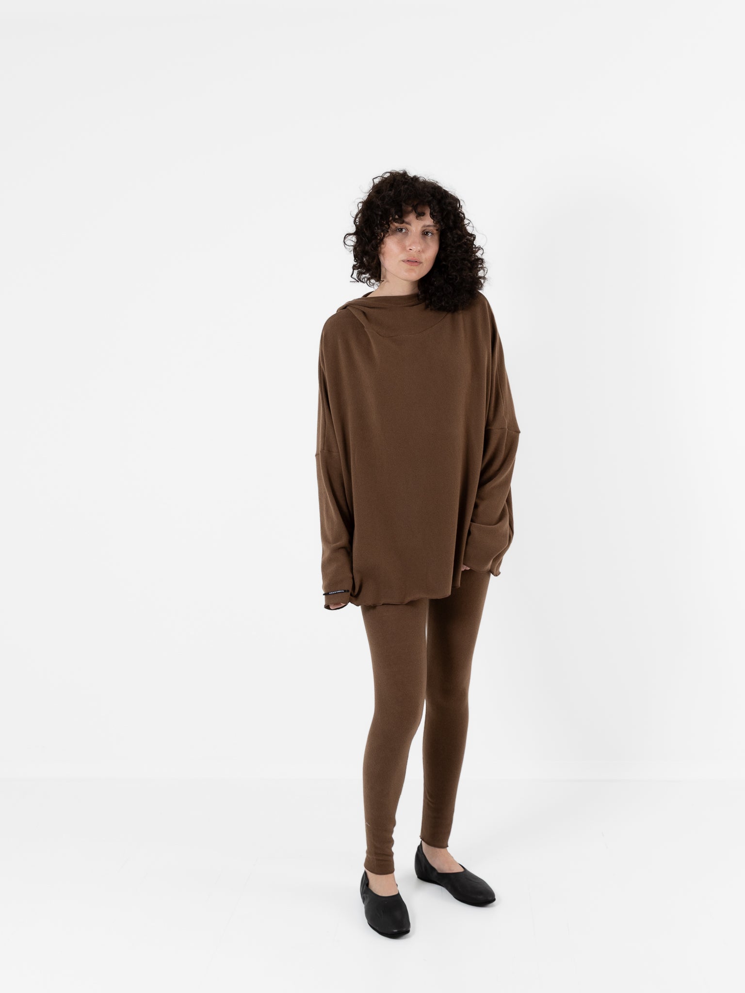 Album Di Famiglia Big Big Hoodie in Chestnut JP - ALBUM DI FAMIGLIA at Worthwhile - shop TOP